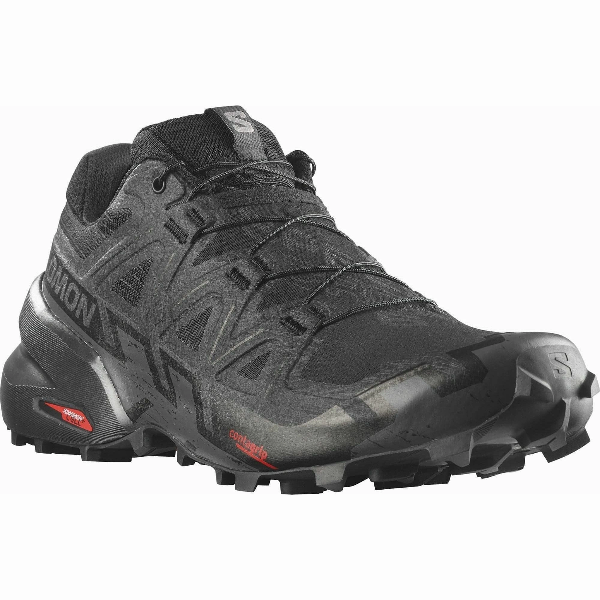 Salomon Speedcross 6 Mens Trail Running Shoes - Black Outdoor Trek Sneakers