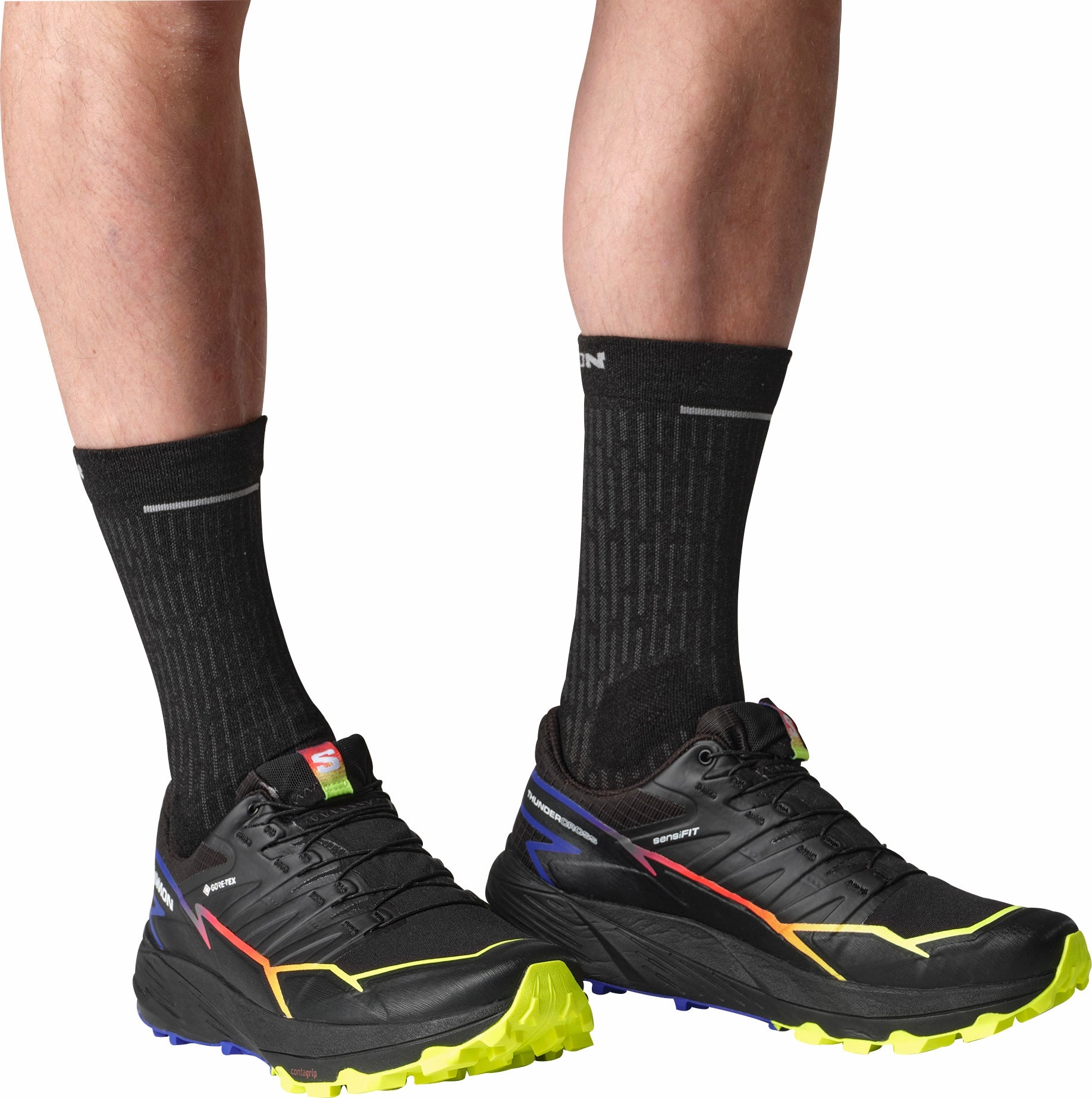 Salomon Thundercorss GORE-TEX Mens Trail Running Shoes - Black Advanced Grip Runners