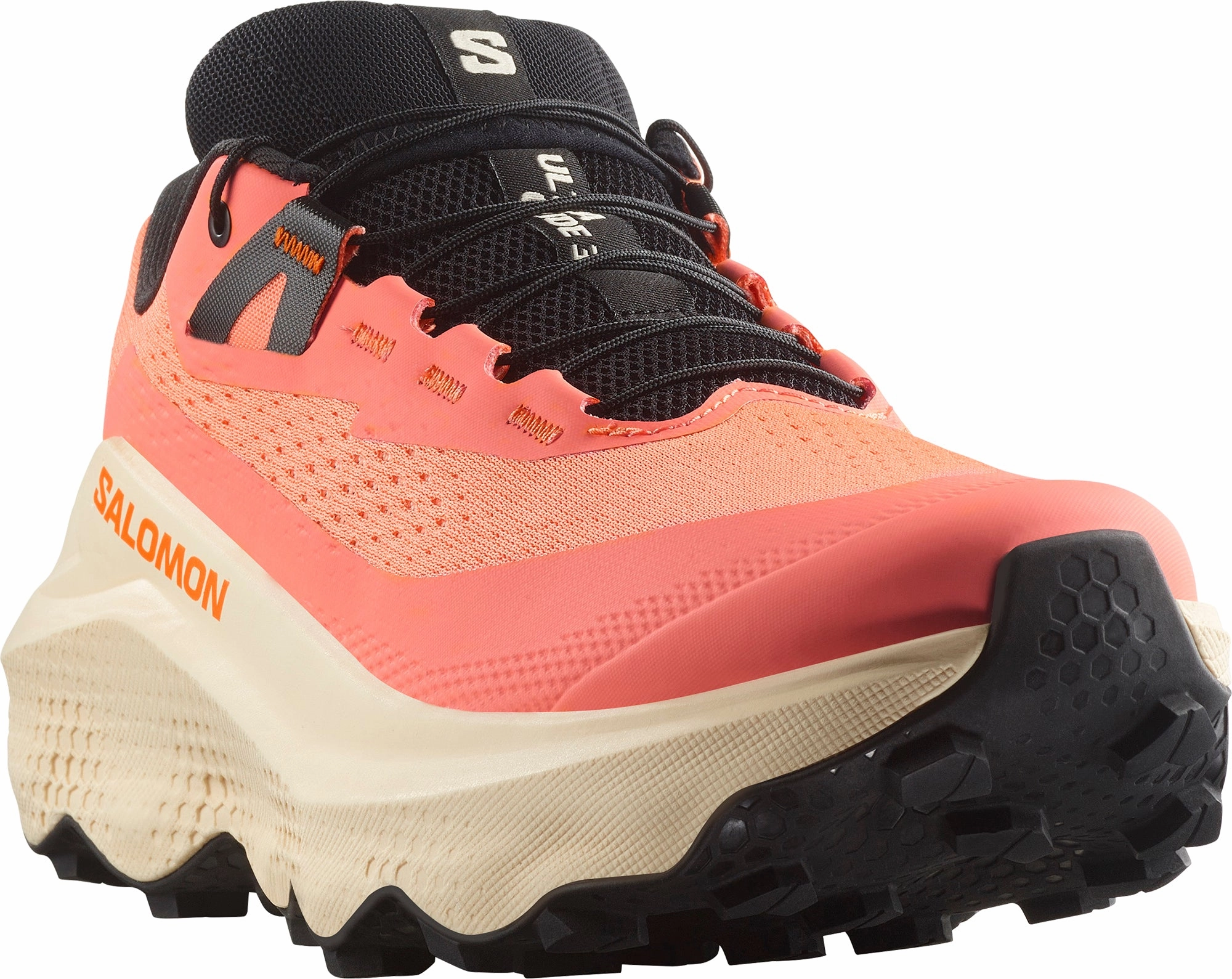 Salomon Ultra Glide 3 Womens Trail Running Shoes - Orange Outdoor Trek Sneakers