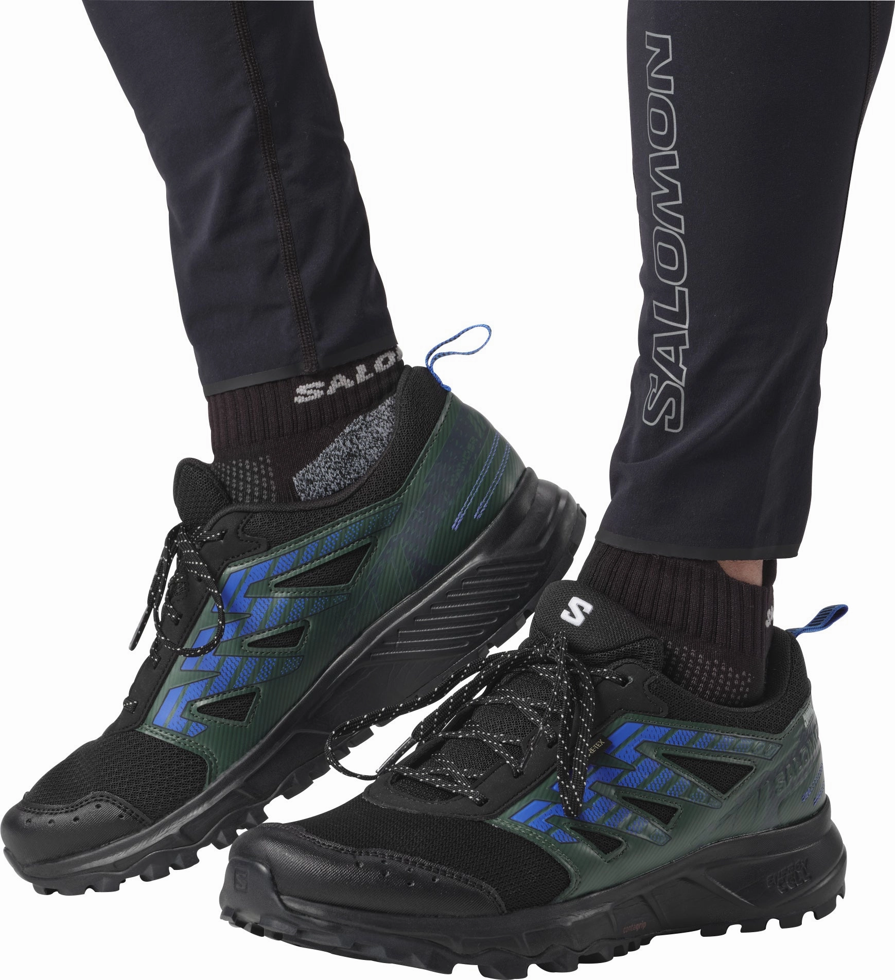 Salomon Wander GORE-TEX Mens Trail Running Shoes - Black Advanced Grip Runners