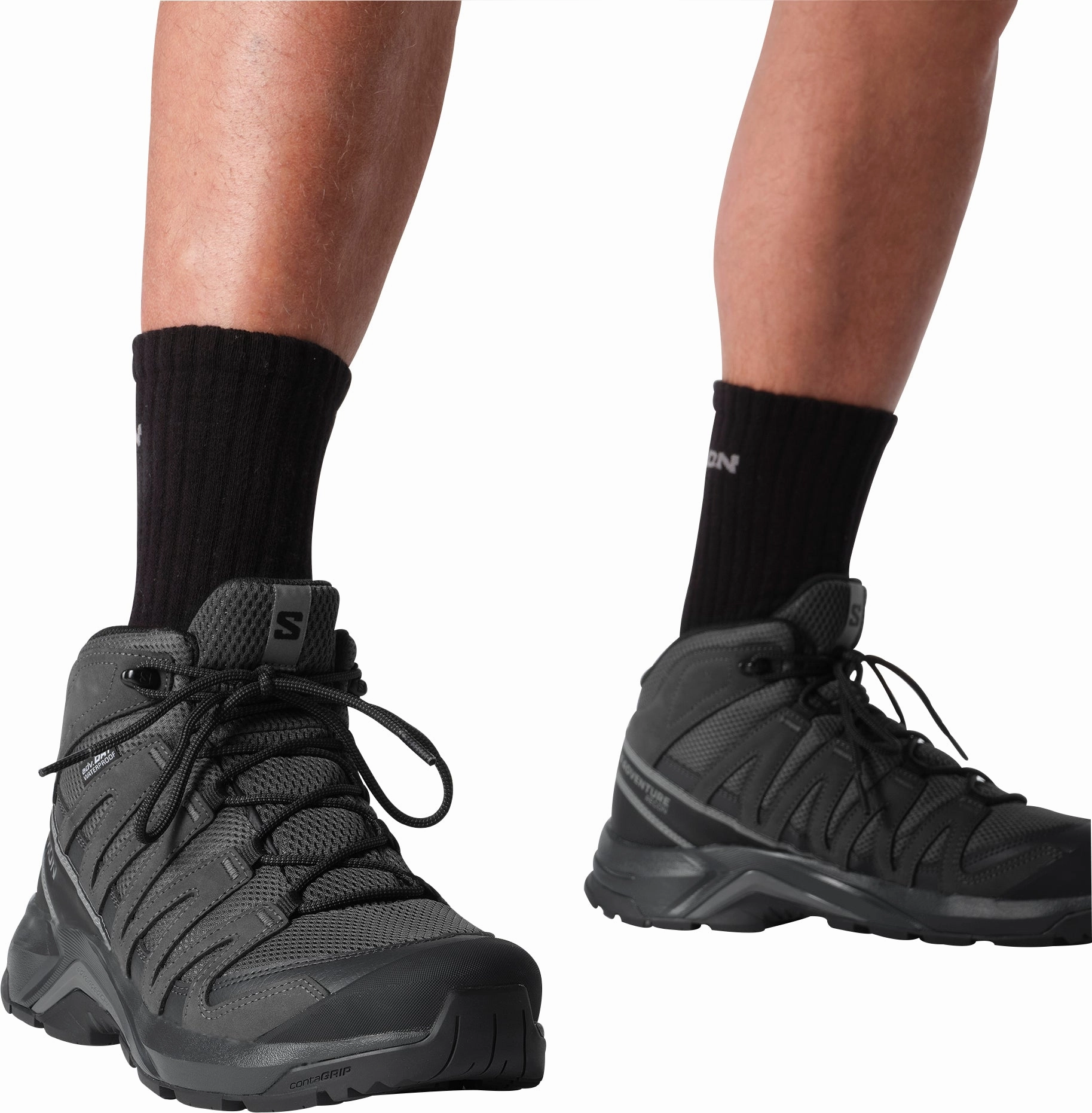 Salomon X-Adventure Recon Mid GORE-TEX Mens Walking Shoes - Black Outdoor Trek Sneakers