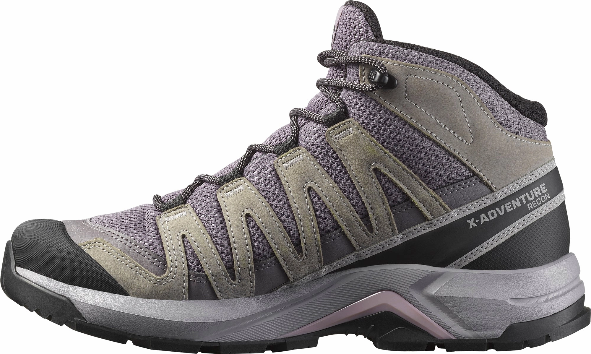 Salomon X-Adventure Recon Mid GORE-TEX Womens Walking Shoes - Grey Outdoor Trek Sneakers