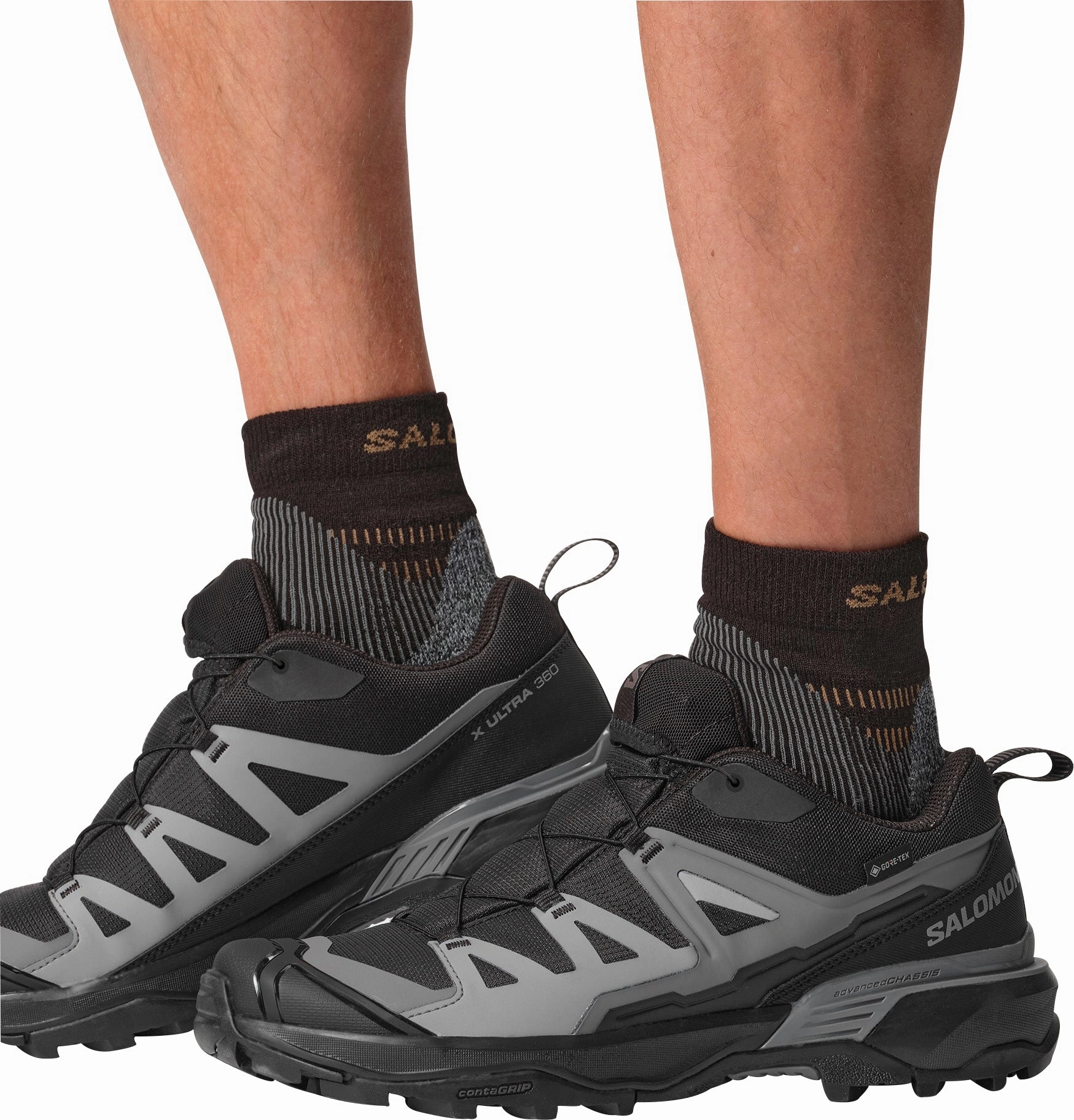 Salomon X Ultra 360 GORE-TEX Mens Walking Shoes - Black Outdoor Trek Sneakers