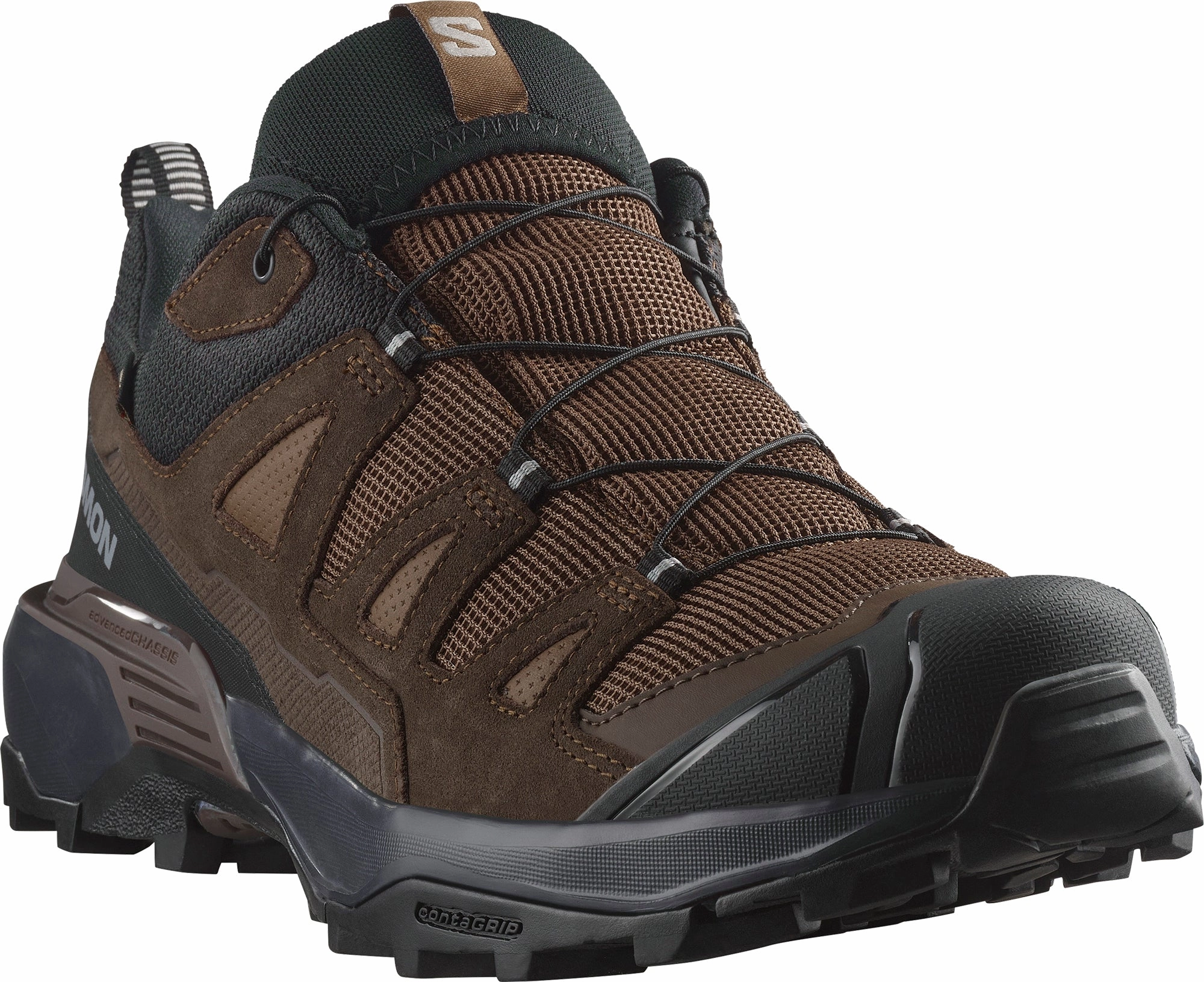 Salomon X Ultra 360 Leather GORE-TEX Mens Walking Shoes - Brown Outdoor Trek Sneakers