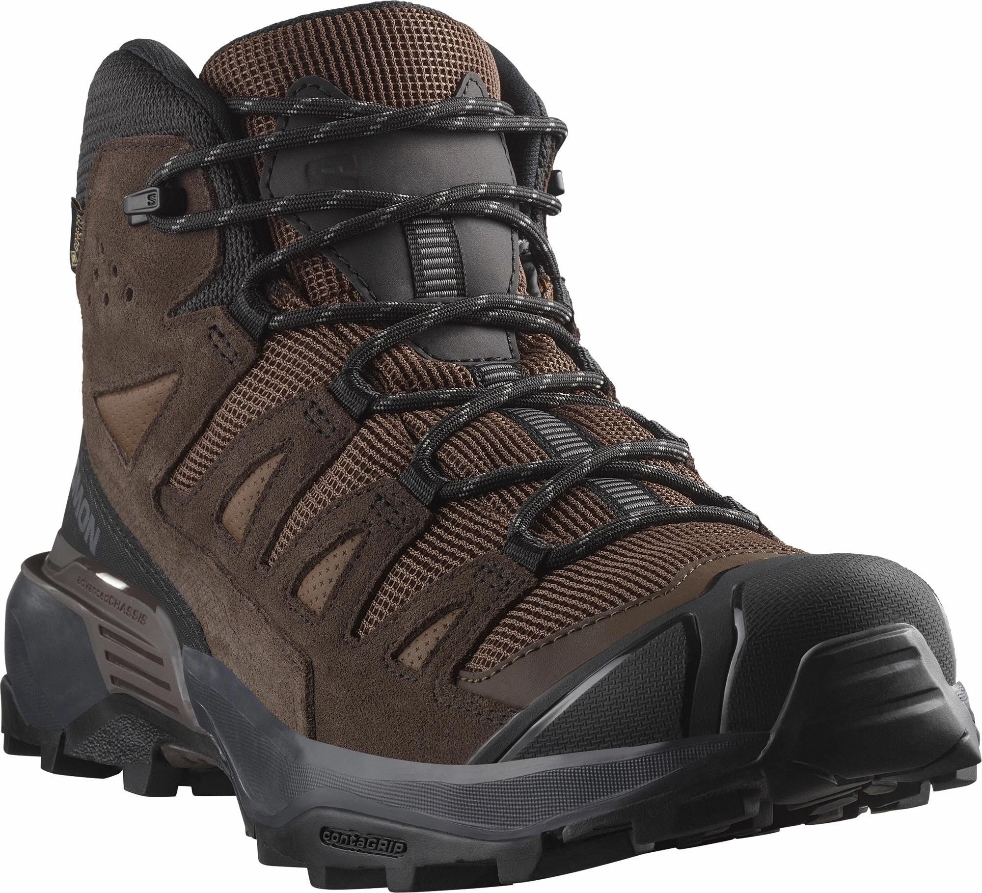 Salomon X Ultra 360 Leather Mid GORE-TEX Mens Walking Boots - Brown Advanced Grip Runners