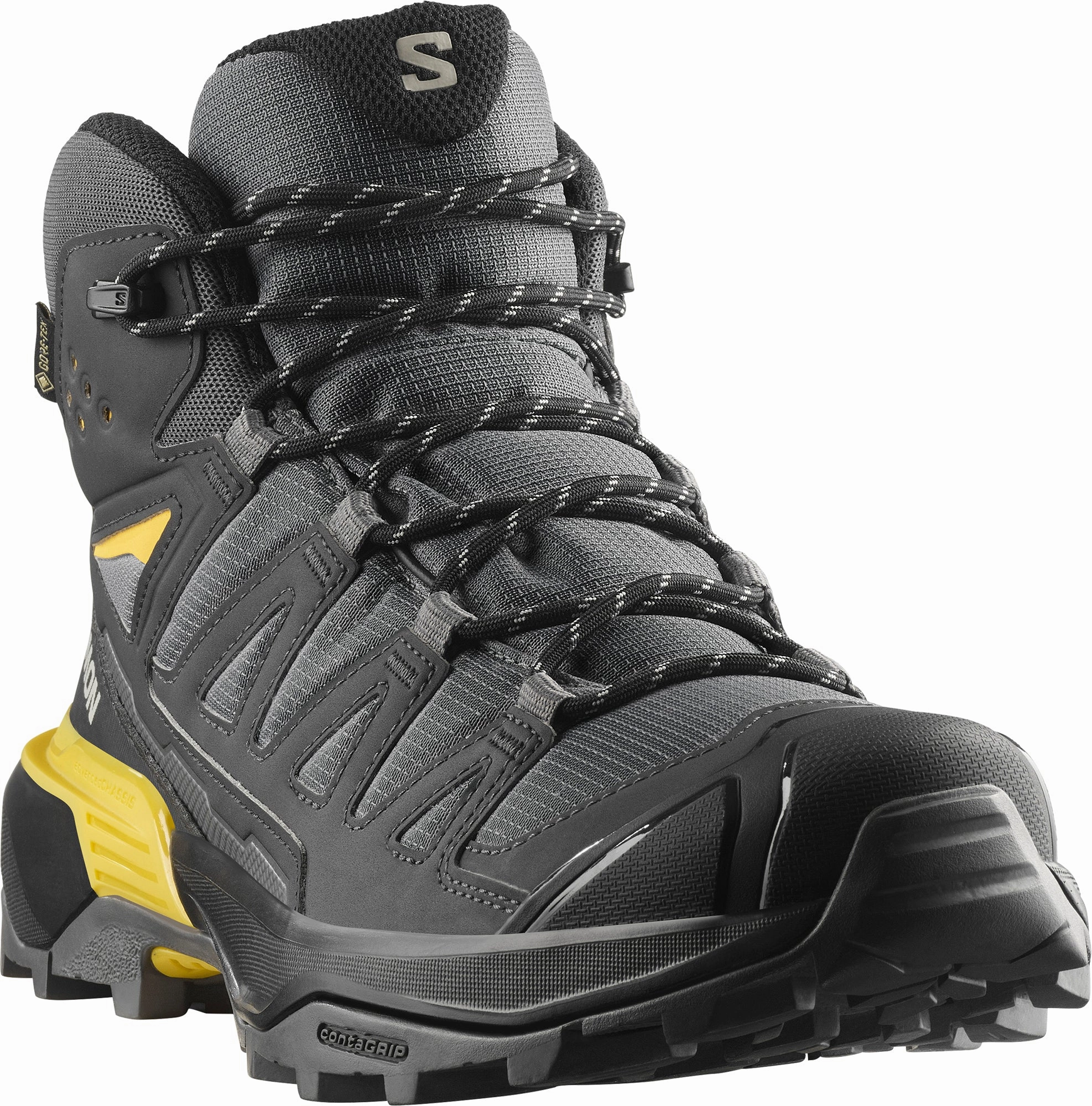 Salomon X Ultra 360 Mid GORE-TEX Mens Walking Boots - Grey Outdoor Trek Sneakers