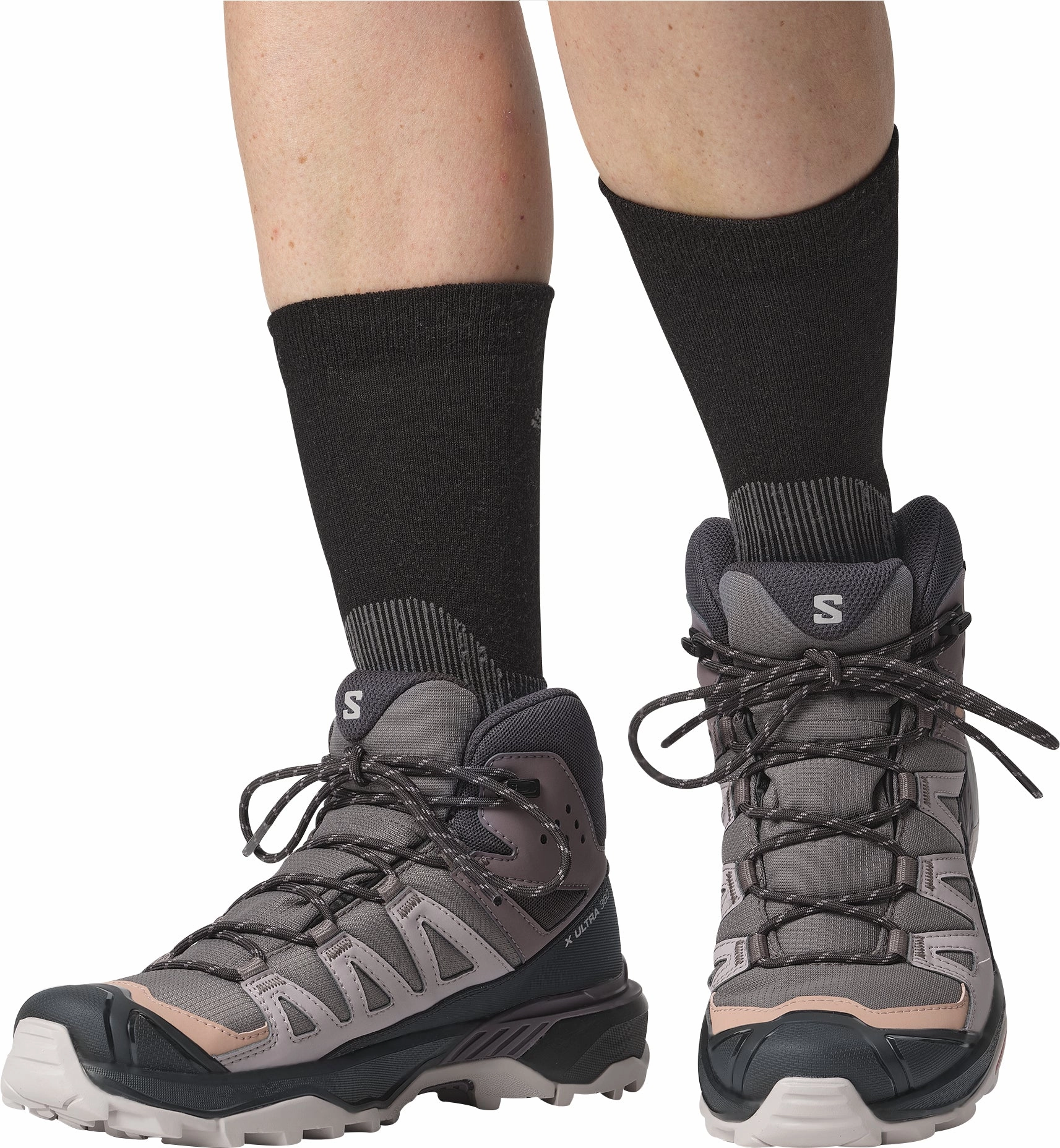 Salomon X Ultra 360 Mid GORE-TEX Womens Walking Boots - Grey Outdoor Trek Sneakers