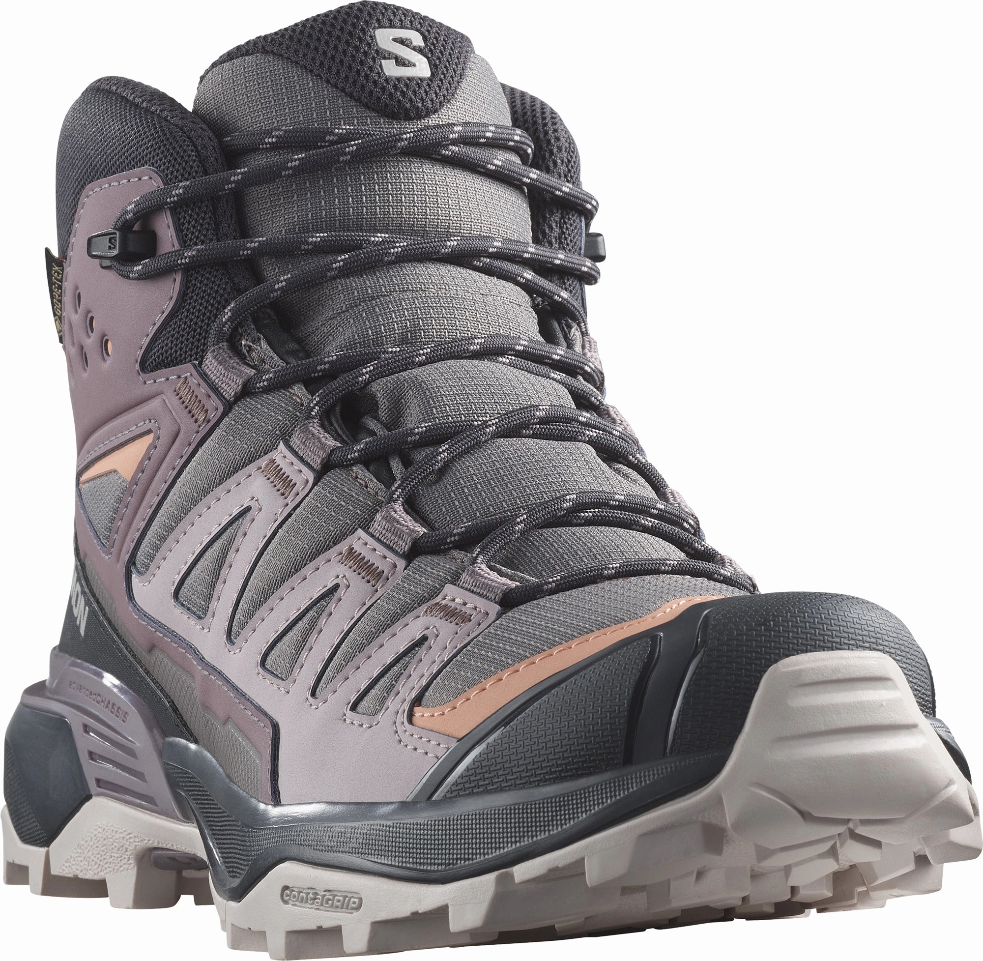 Salomon X Ultra 360 Mid GORE-TEX Womens Walking Boots - Grey Outdoor Trek Sneakers
