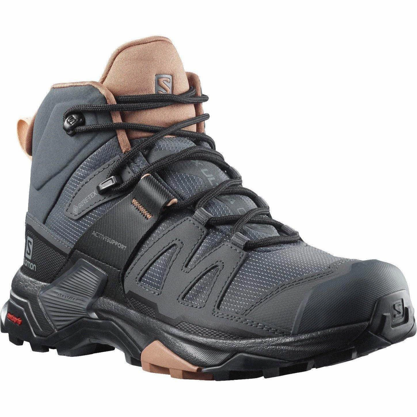 Salomon X Ultra 4 Mid GORE-TEX Womens Walking Boots - Grey Advanced Grip Runners