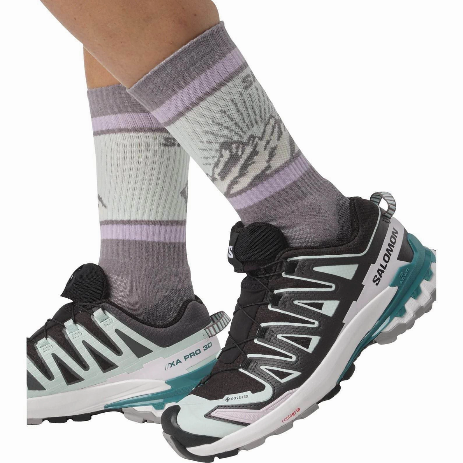 Salomon XA Pro 3D V9 GORE-TEX Womens Trail Running Shoes - Black Advanced Grip Runners