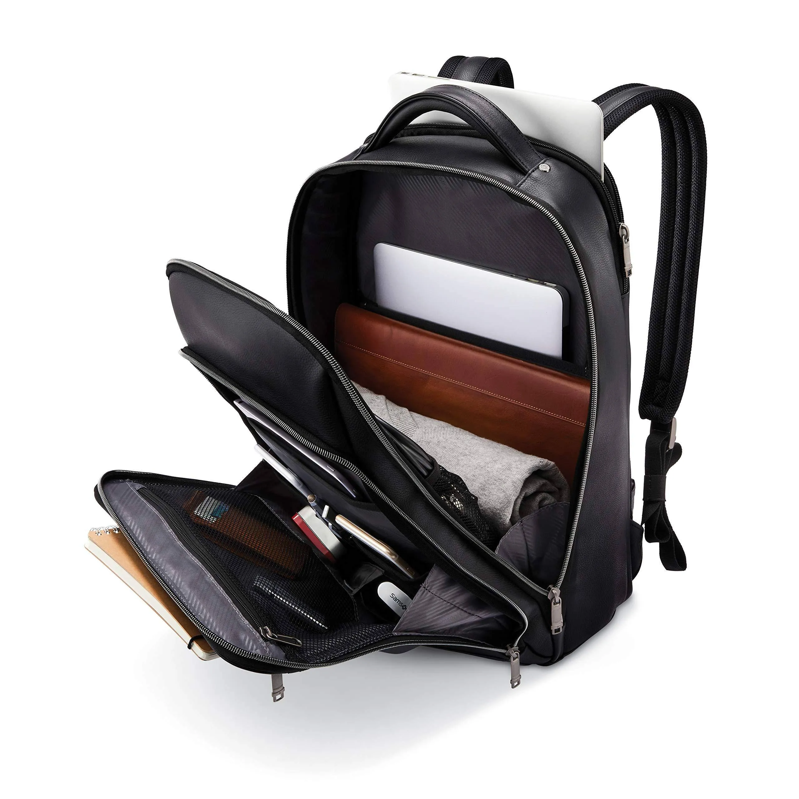Samsonite Classic Leather Backpack Bags Samsonite