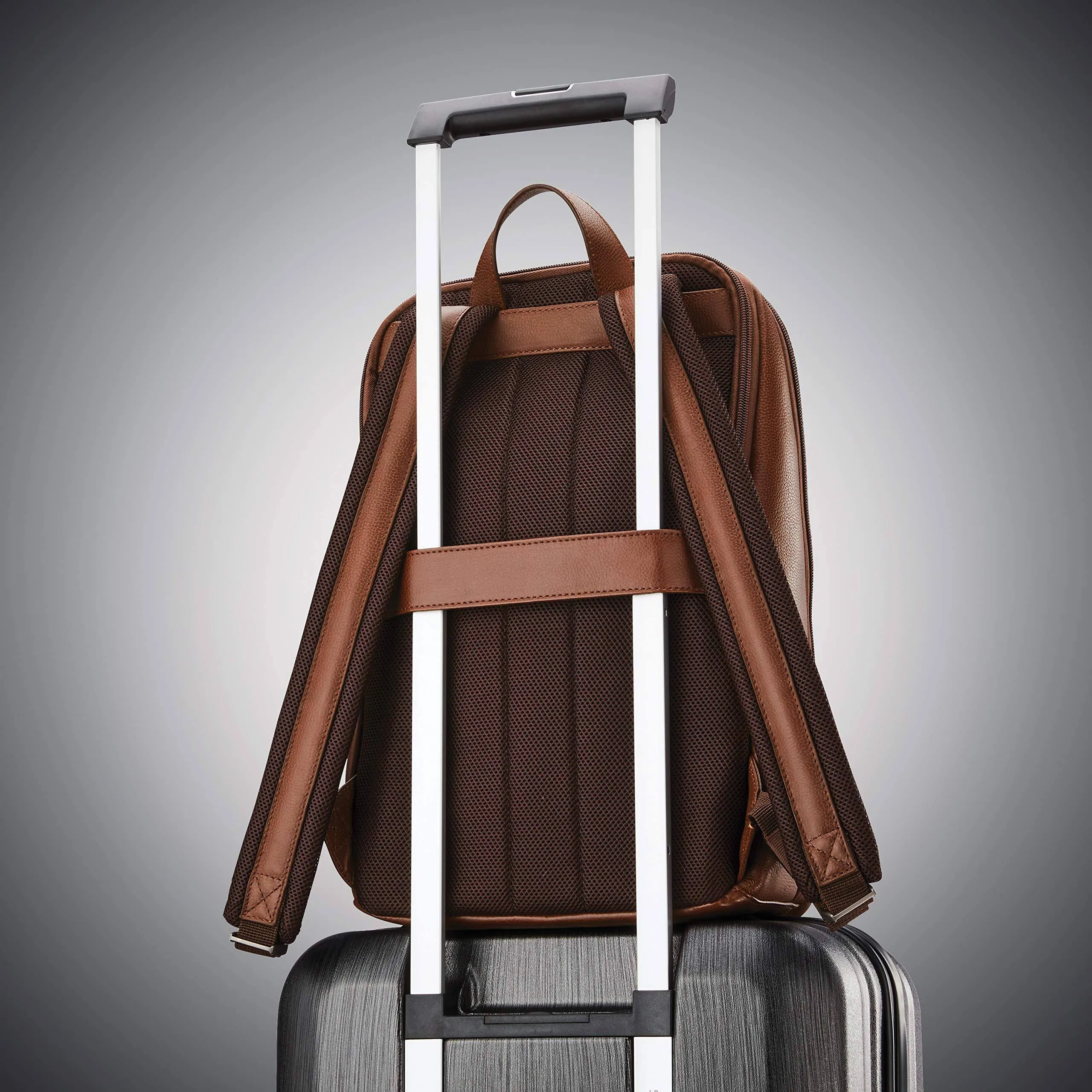 Samsonite Classic Leather Slim Backpack Bags Samsonite