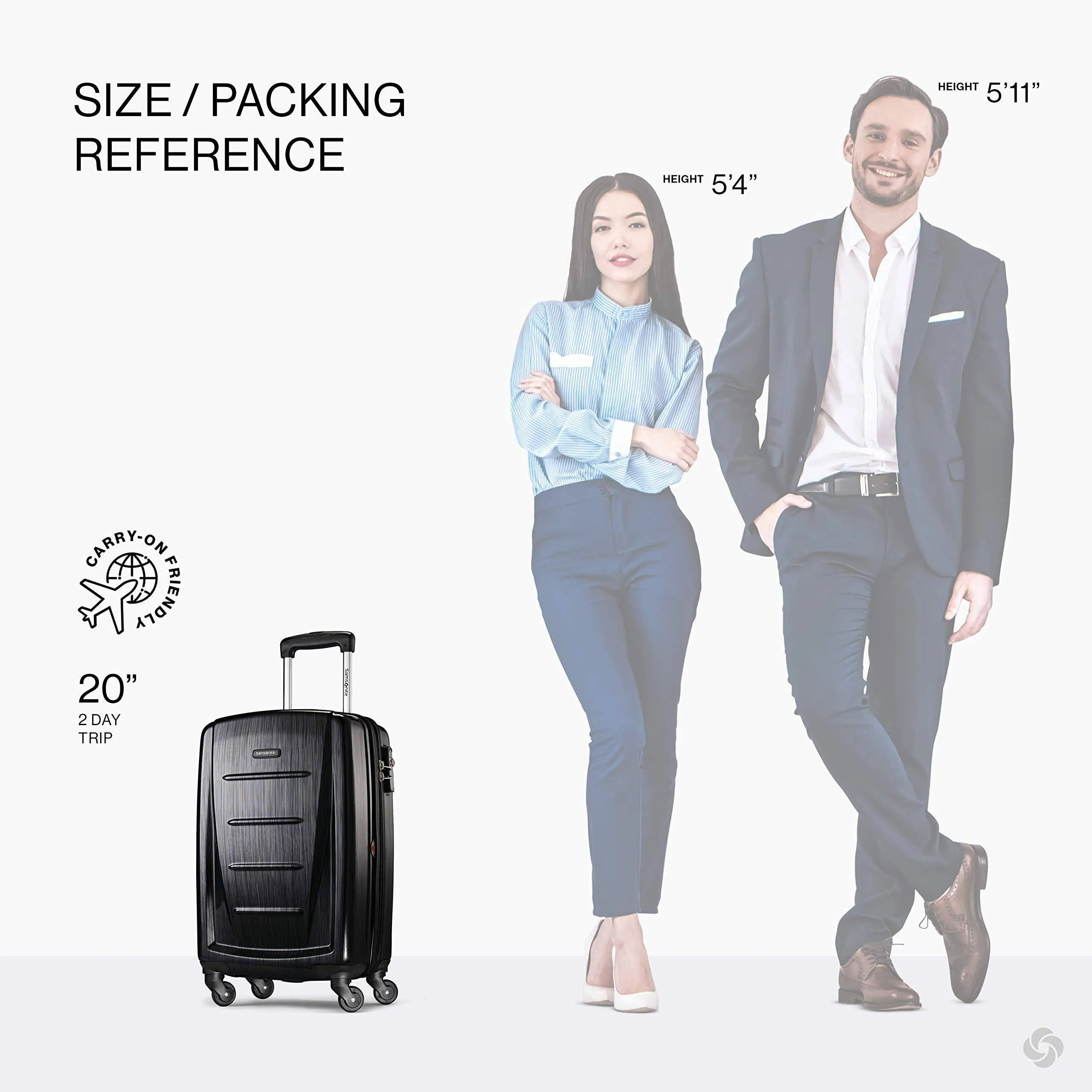 Samsonite Winfield 2 20" 4-Wheel Carry-On Luggage Bags Samsonite