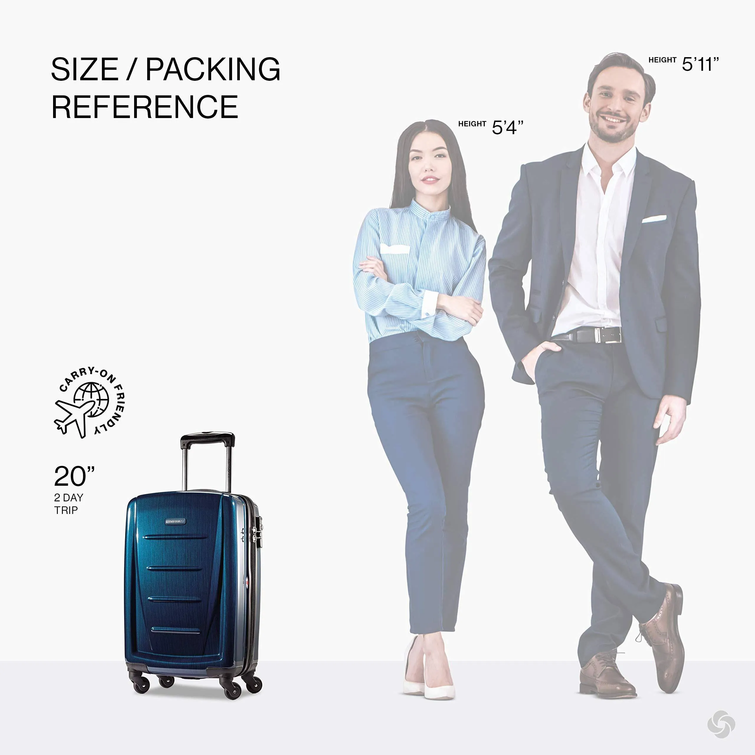 Samsonite Winfield 2 20" 4-Wheel Carry-On Luggage Bags Samsonite