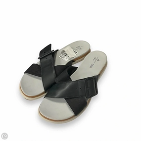 Sandals Flats By Clarks In Black, Size: 10 Clarks leather shoes for daily wear