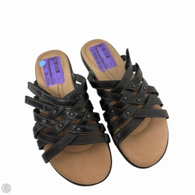Sandals Flats By Clarks In Black, Size: 5 Clarks leather shoes for daily wear