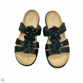 Sandals Flats By Clarks In Black, Size: 6.5 Clarks leather shoes for daily wear
