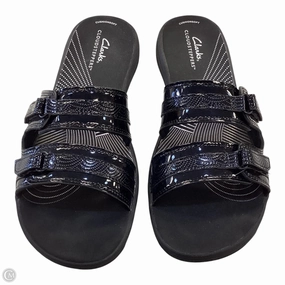 Sandals Flats By Clarks In Black, Size: 9 Clarks leather shoes for daily wear