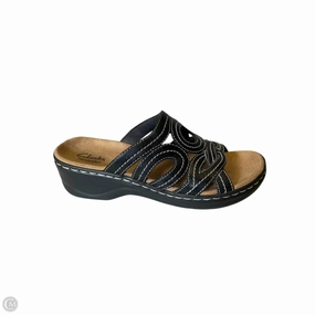 Sandals Flats By Clarks In Black, Size: 9 Clarks leather shoes for daily wear