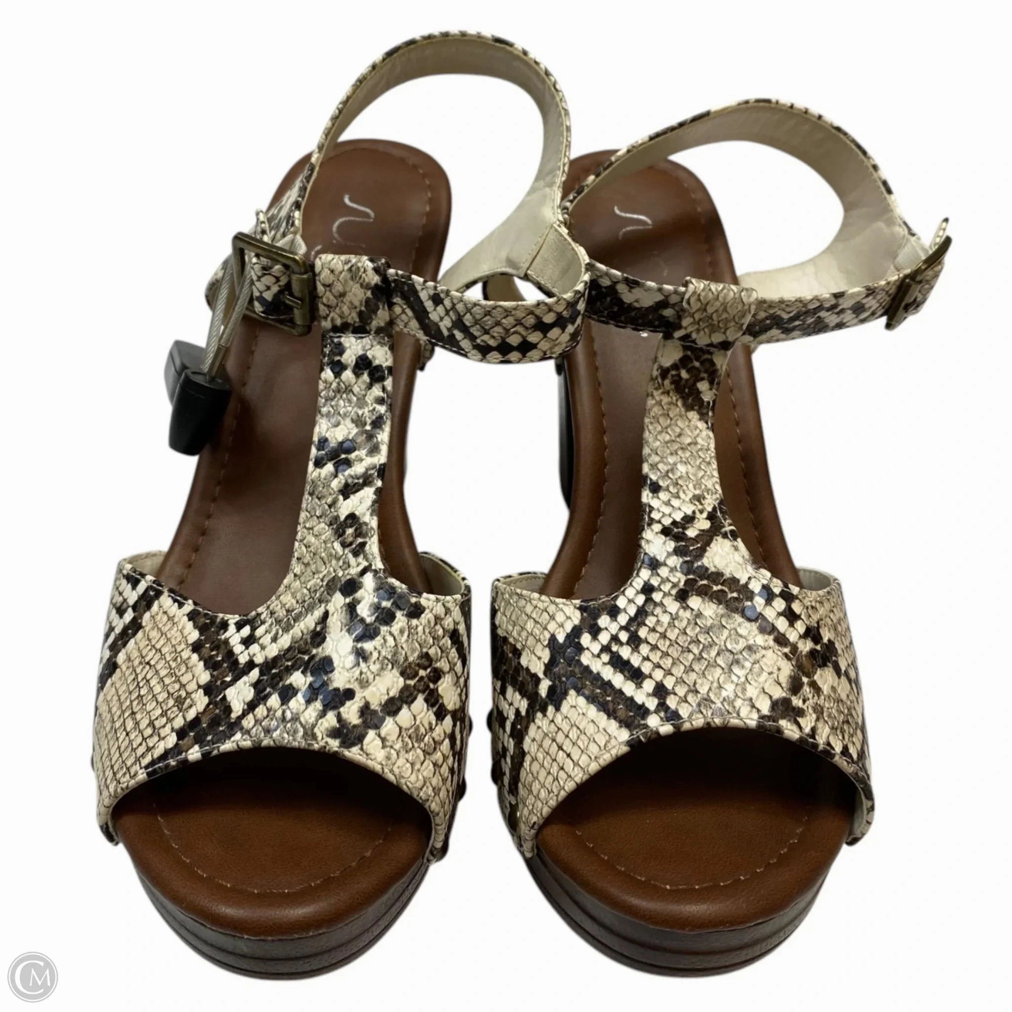Sandals Flats By Clarks In Black, Size: 9 Leather Footwear