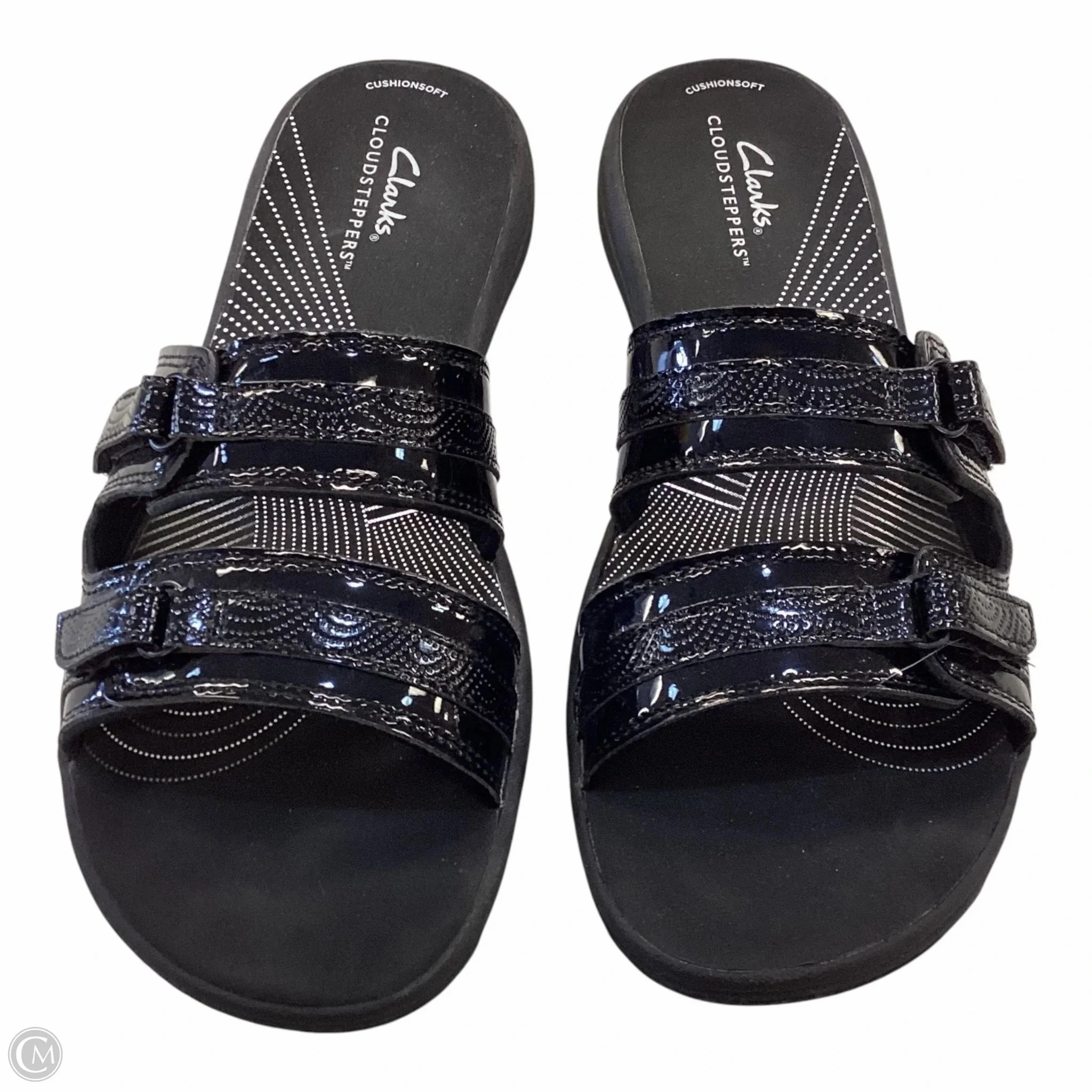 Sandals Flats By Clarks In Black, Size: 9 Clarks leather shoes for daily wear