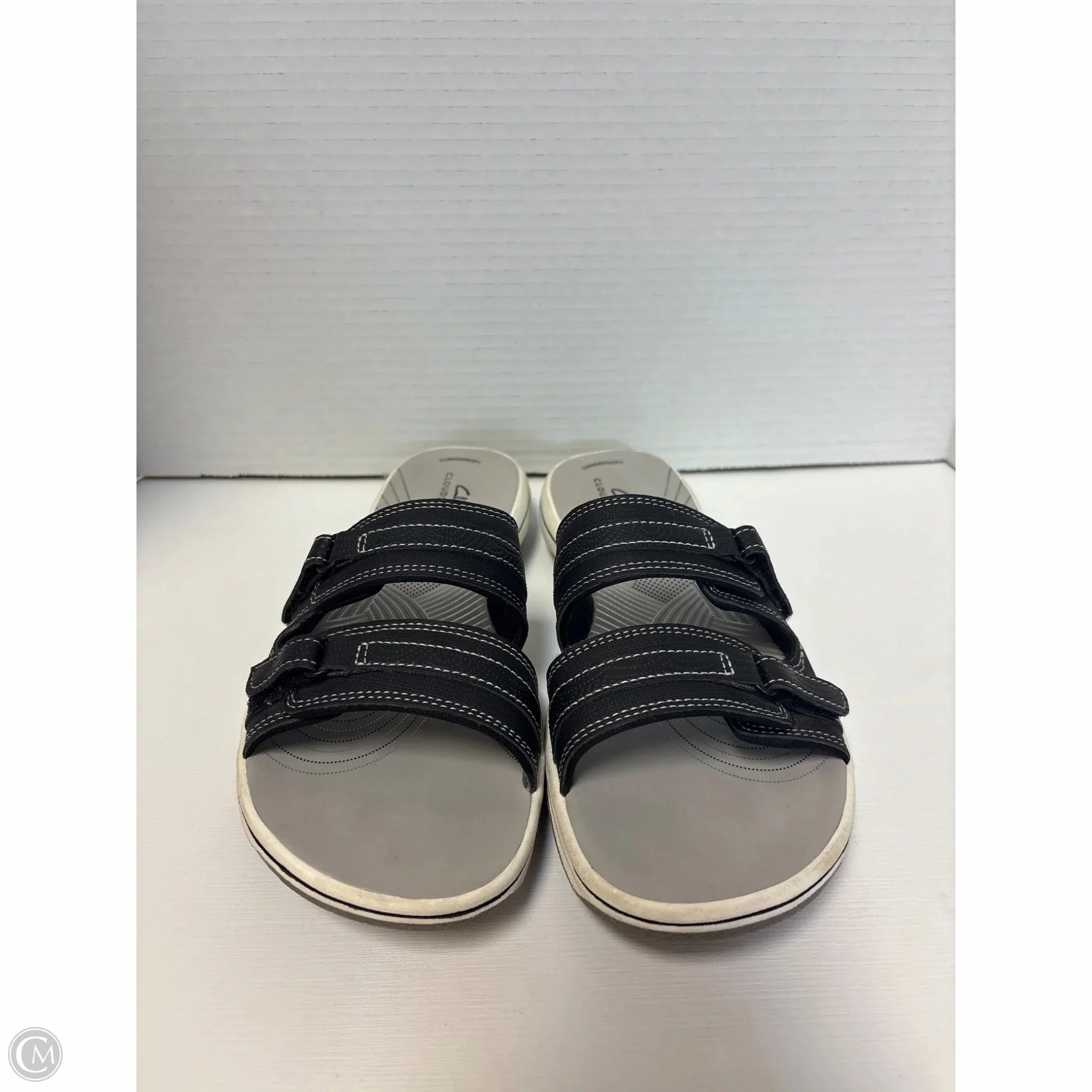 Sandals Flats By Clarks In Black, Size: 9 Clarks leather shoes for daily wear