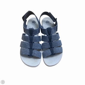 Sandals Flats By Clarks In Blue, Size: 9 Clarks leather shoes for daily wear