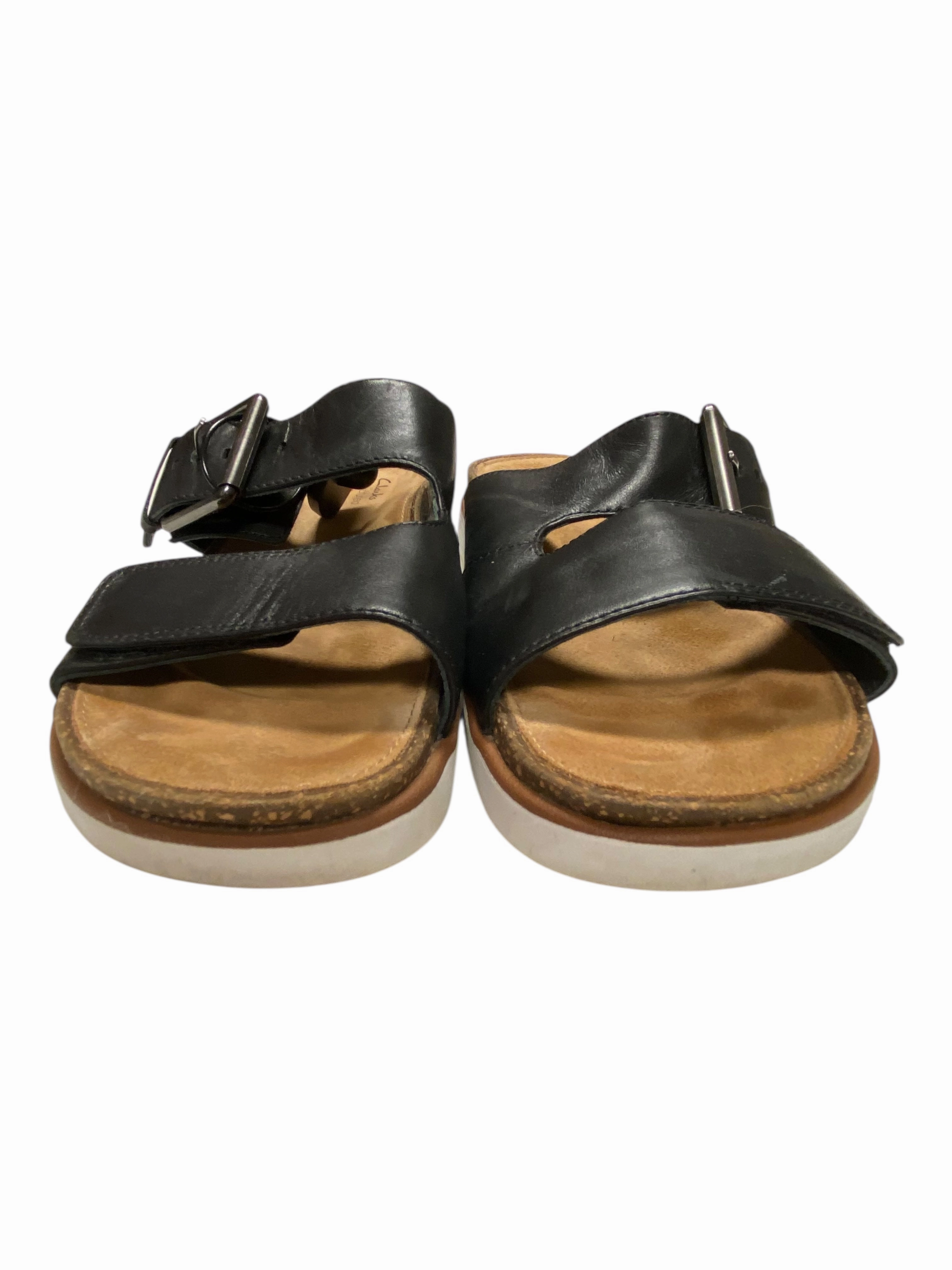 Sandals Flats By Clarks In Multi, Size:7 Leather Footwear