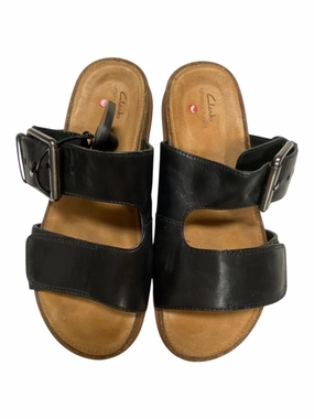 Sandals Flats By Clarks In Multi, Size:7 Clarks leather shoes for daily wear