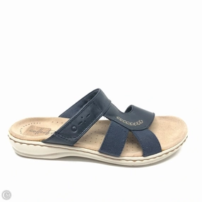 Sandals Flats By Clarks In Navy, Size: 6 Clarks leather shoes for daily wear