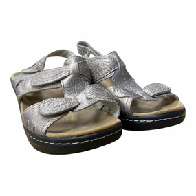 Sandals Flats By Clarks In Tan, Size:7 Clarks leather shoes for daily wear