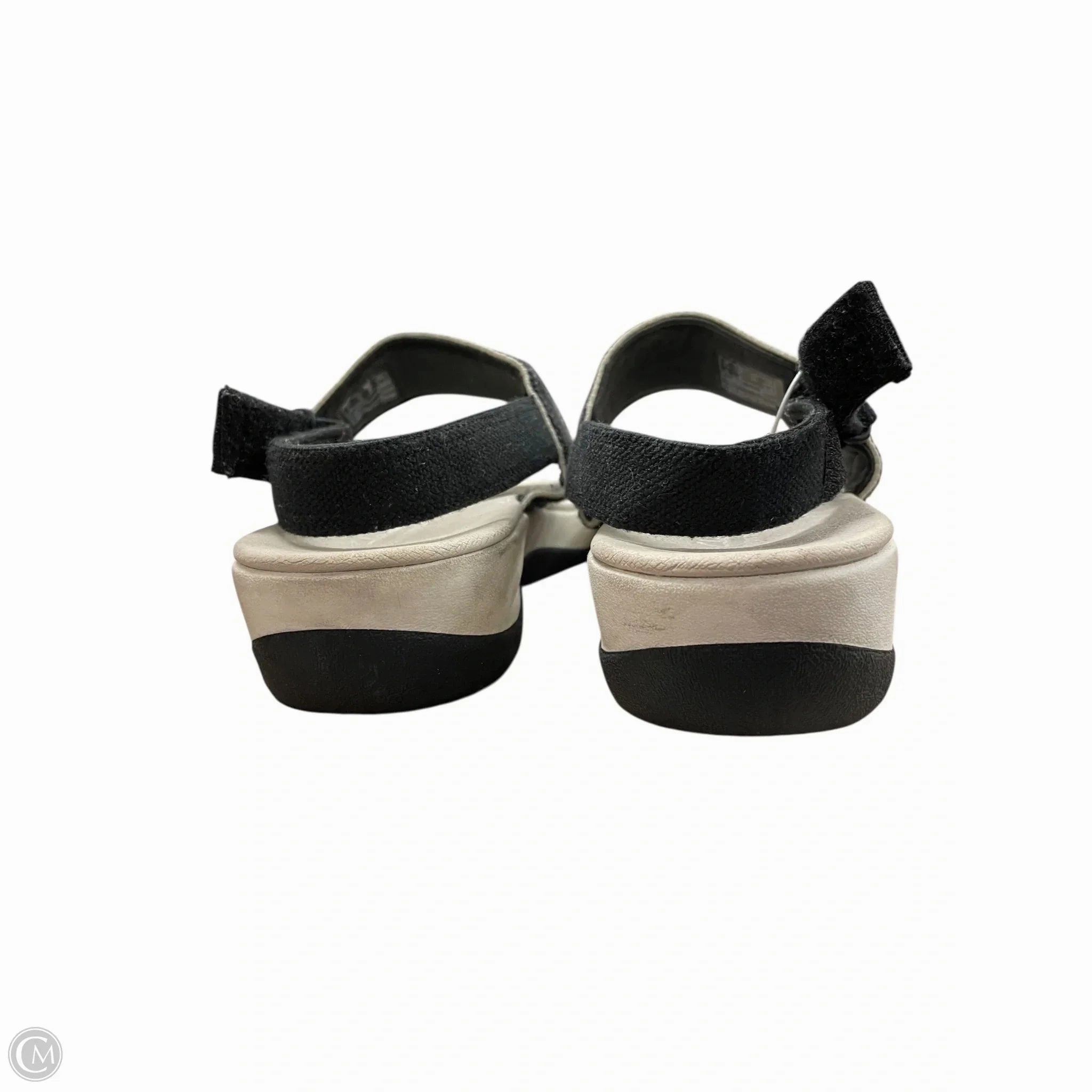 Sandals Flats By Clarks In Tan, Size: 8 Leather Footwear