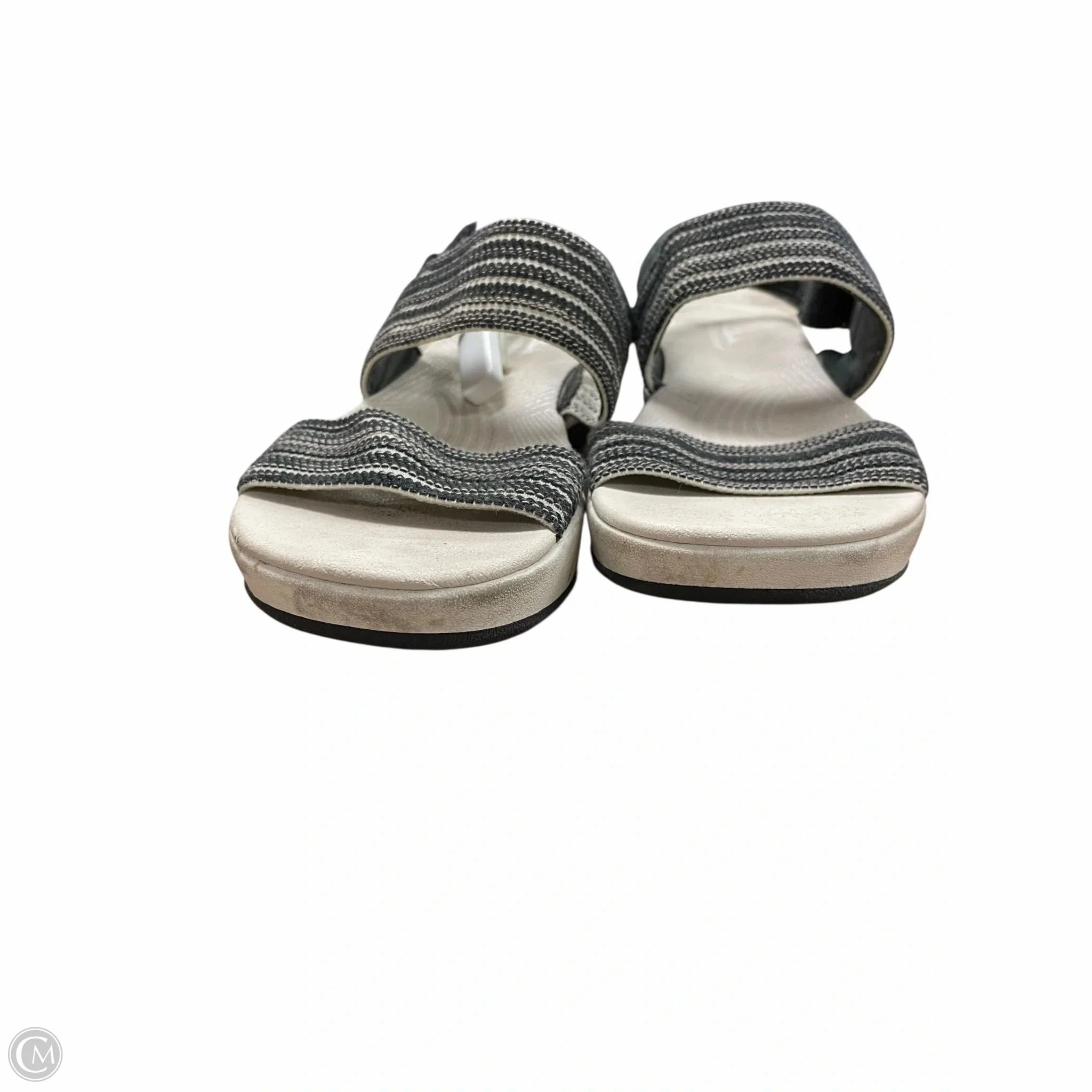 Sandals Flats By Clarks In Tan, Size: 8 Leather Footwear