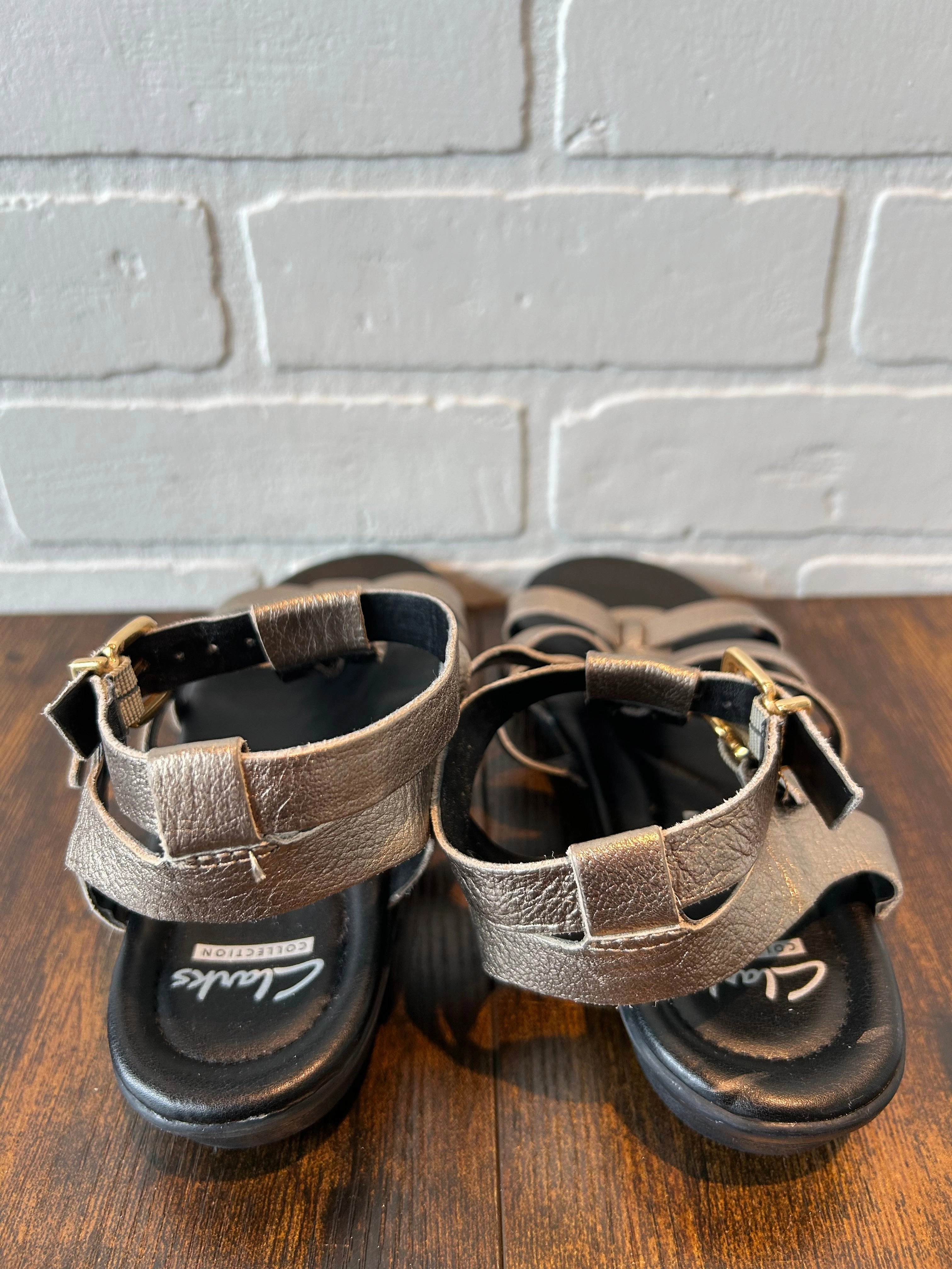 Sandals Flats By Clarks  Size: 5.5 Leather Footwear