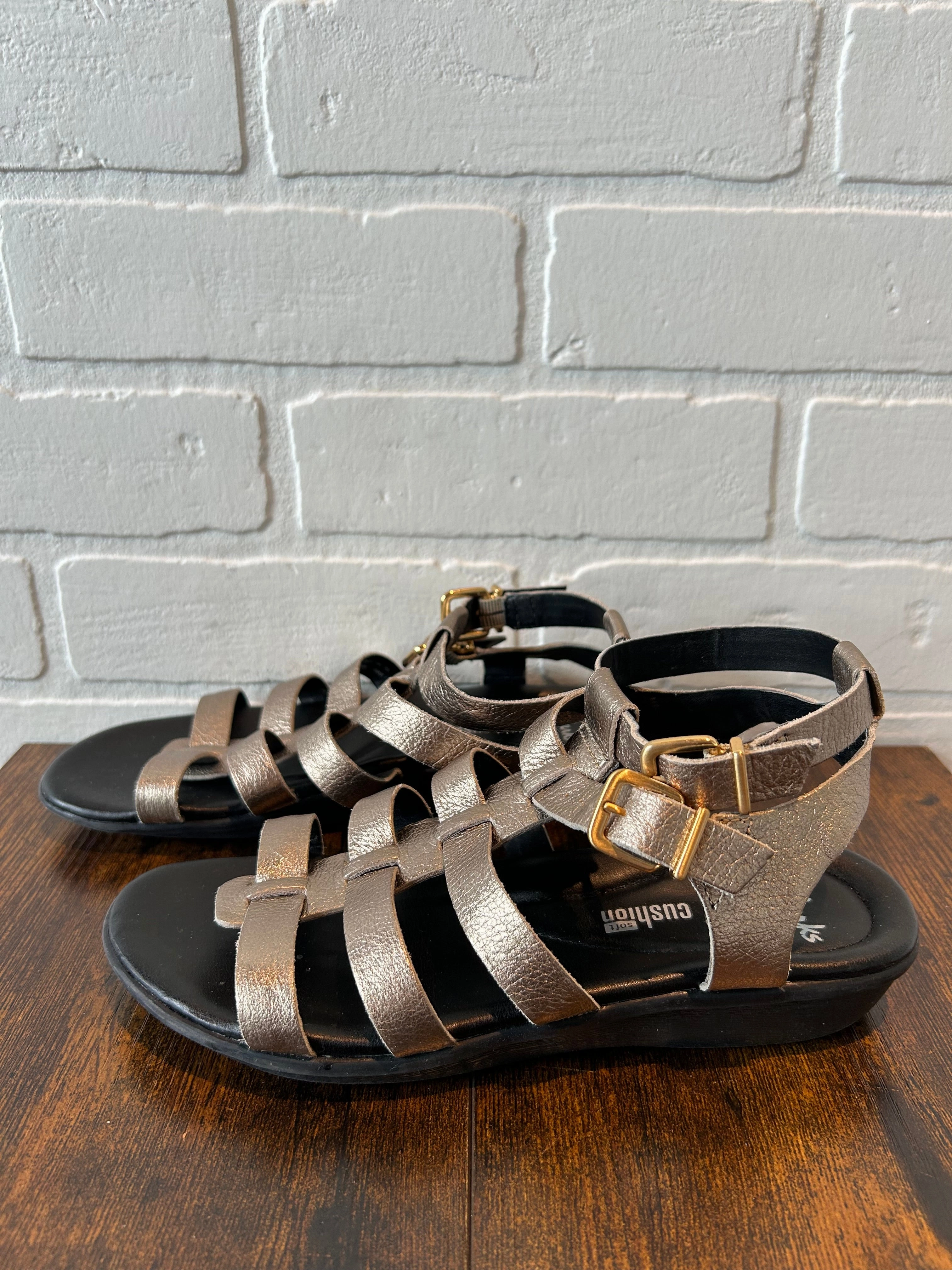 Sandals Flats By Clarks  Size: 5.5 Leather Footwear