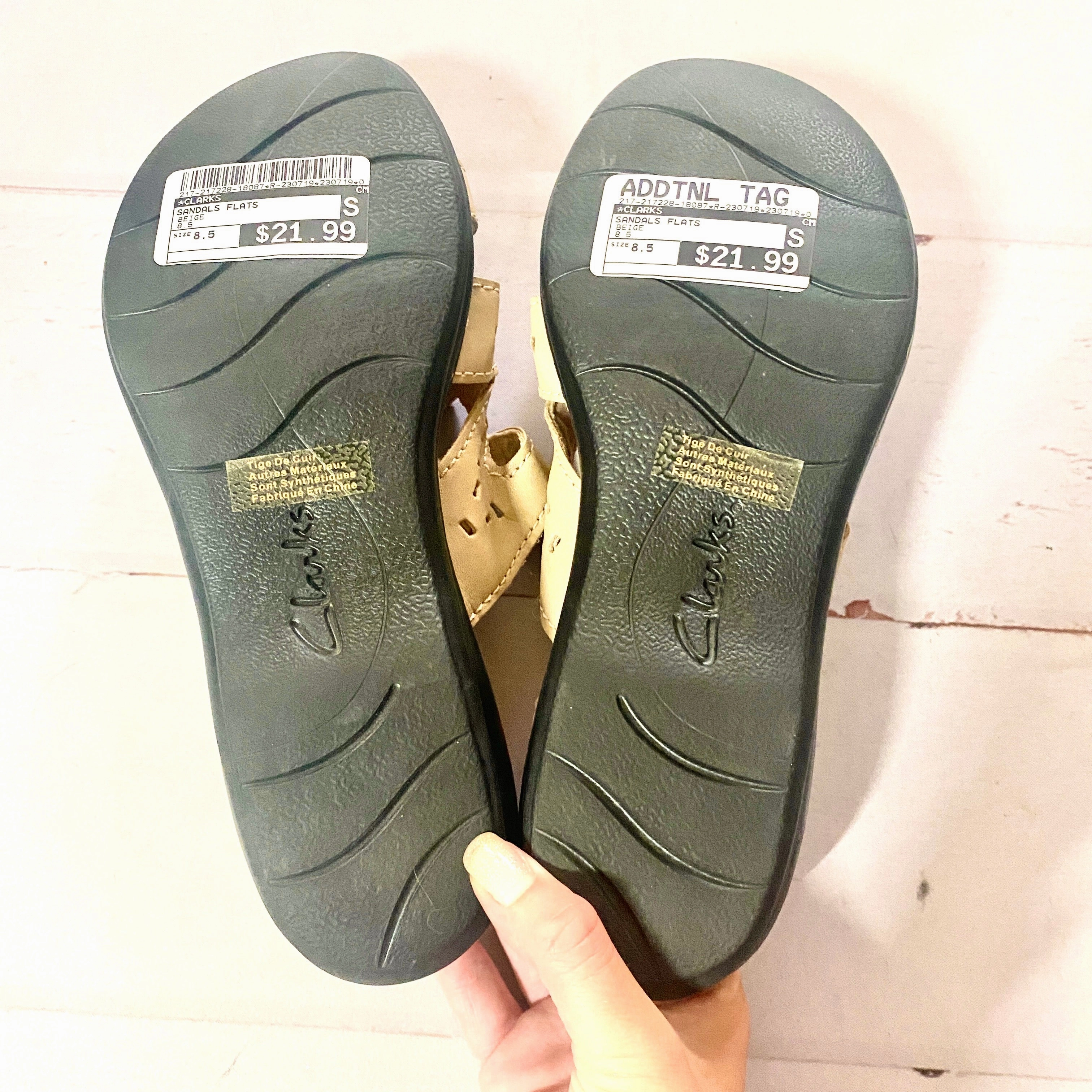 Sandals Flats By Clarks  Size: 8.5 Leather Footwear
