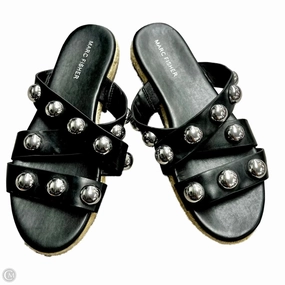 Sandals Flats By Marc Fisher In Black & White, Size: 8 Marc Fisher fashion shoes with block heels