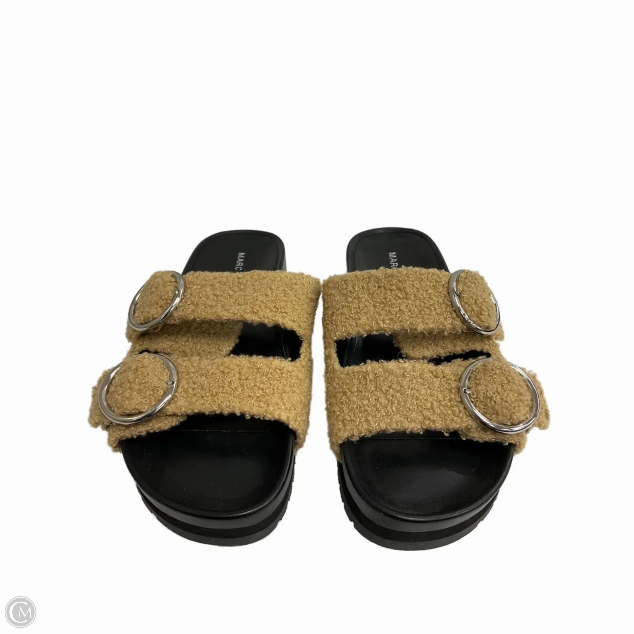 Sandals Flats By Marc Fisher In Black, Size: 6 Marc Fisher fashion shoes with block heels