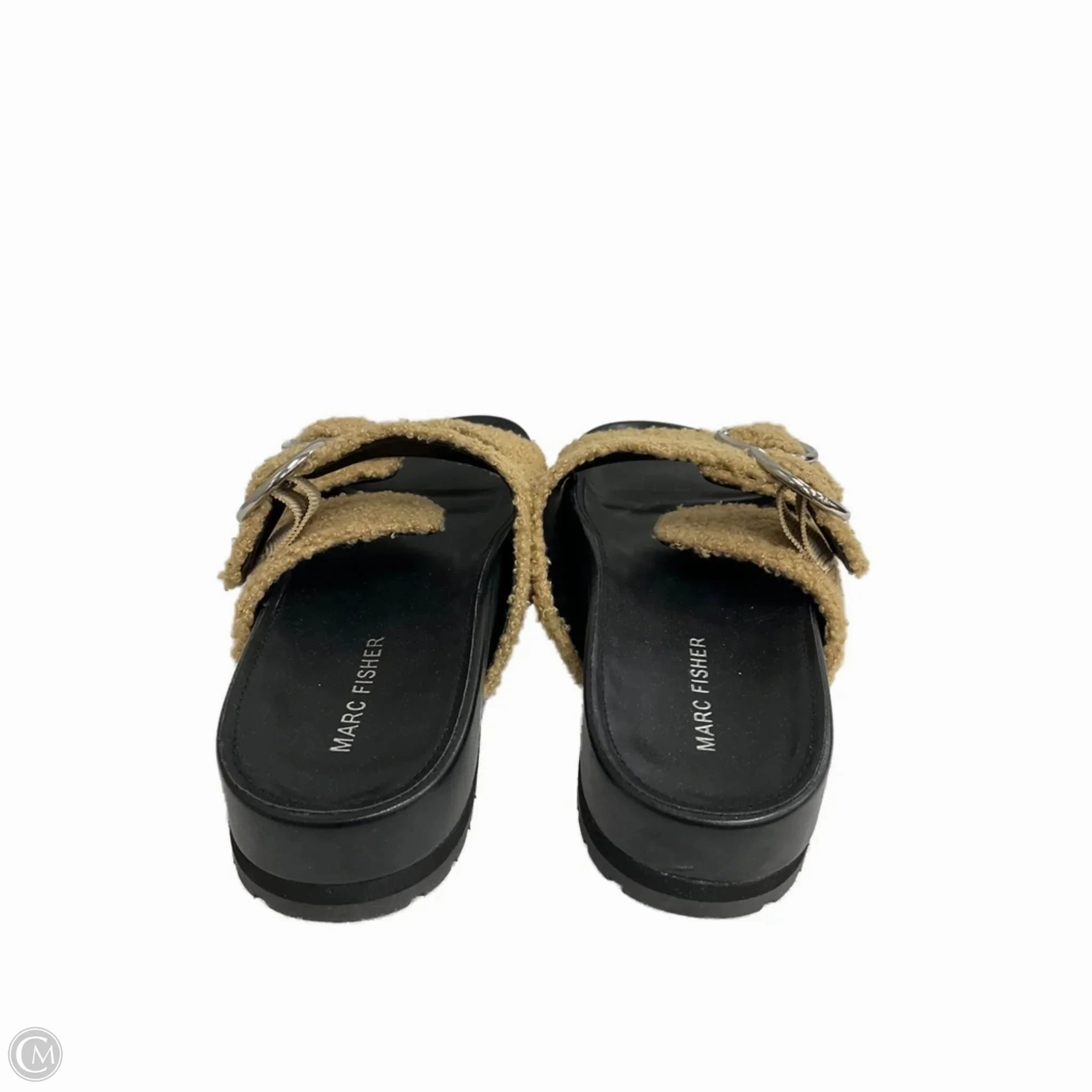 Sandals Flats By Marc Fisher In Black, Size: 6 Fashion Heels