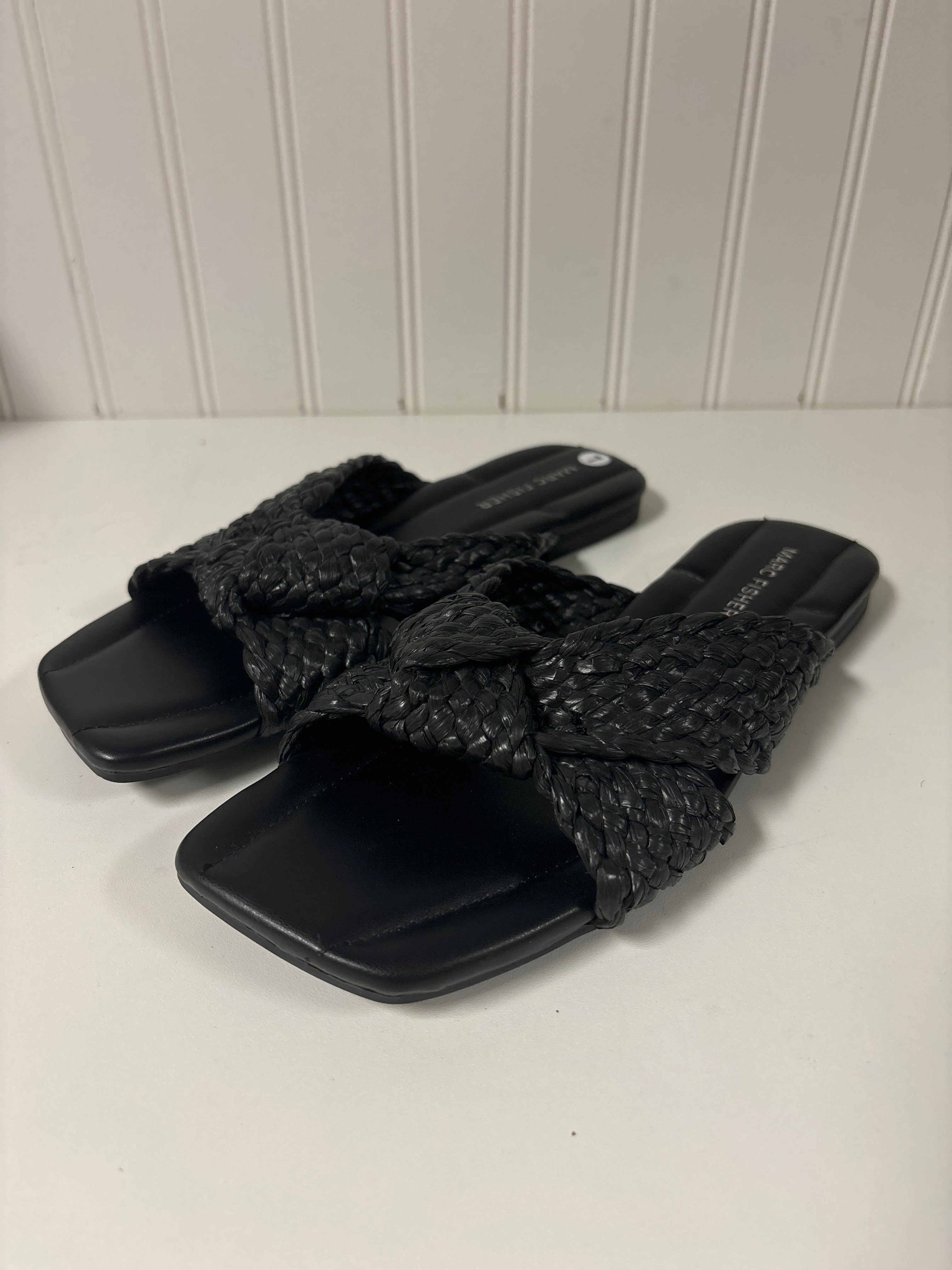 Sandals Flats By Marc Fisher In Black, Size: 7 Marc Fisher fashion shoes with block heels