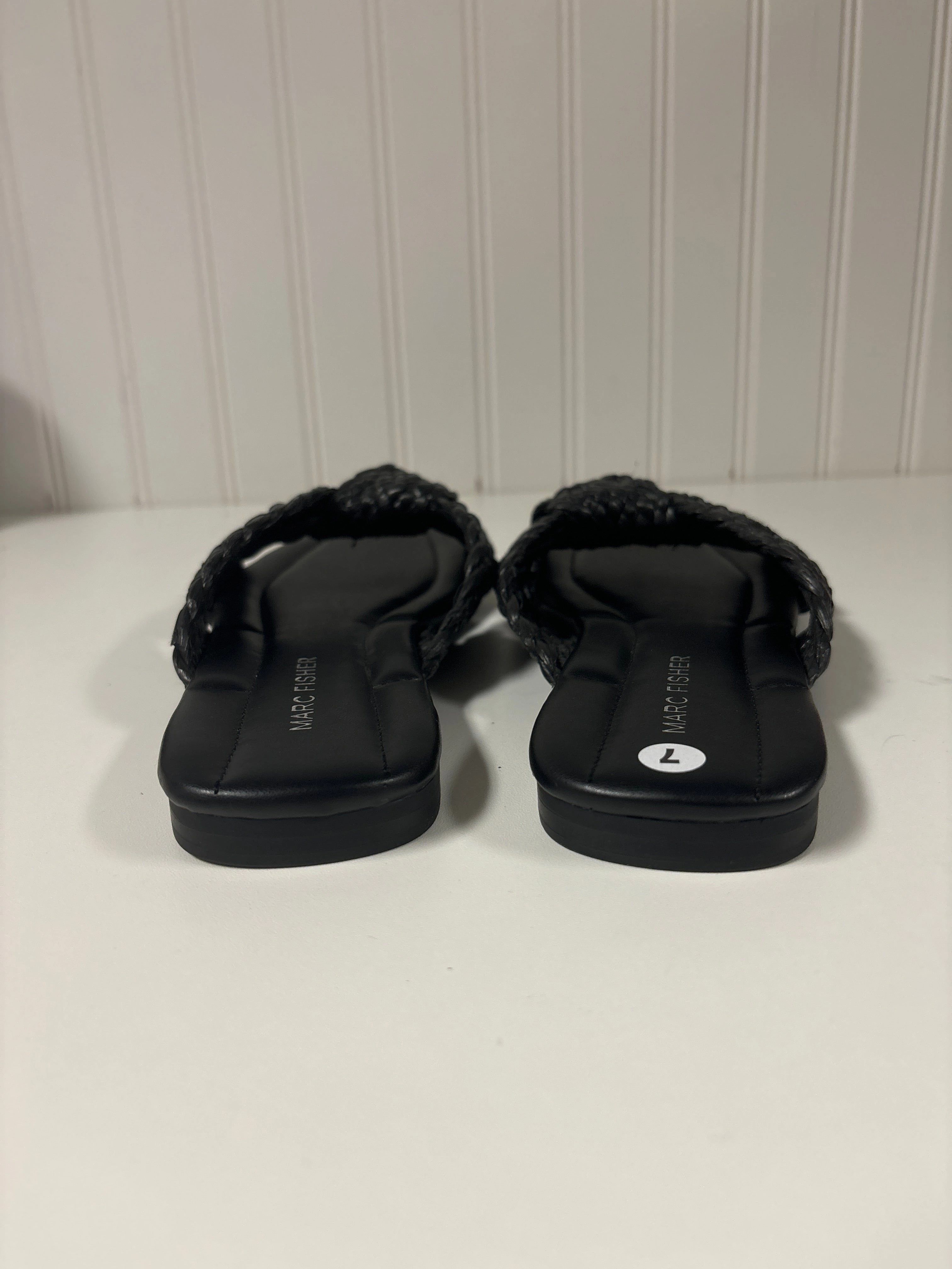 Sandals Flats By Marc Fisher In Black, Size: 7 Fashion Heels