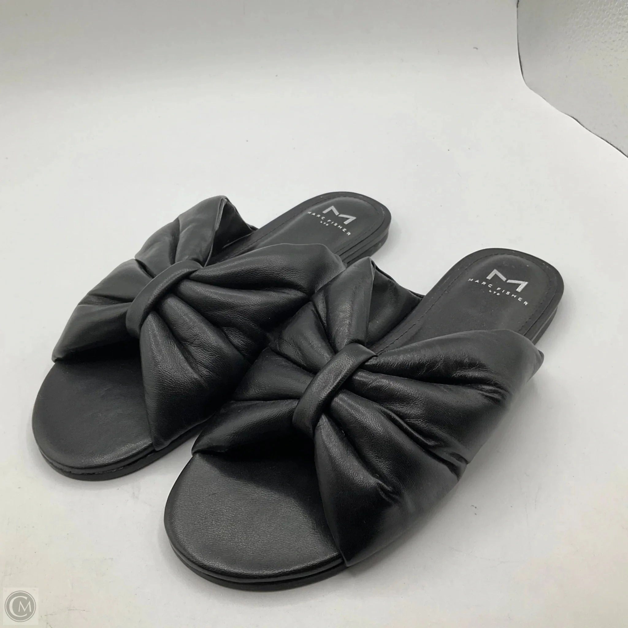 Sandals Flats By Marc Fisher In Black, Size: 7 Marc Fisher fashion shoes with block heels