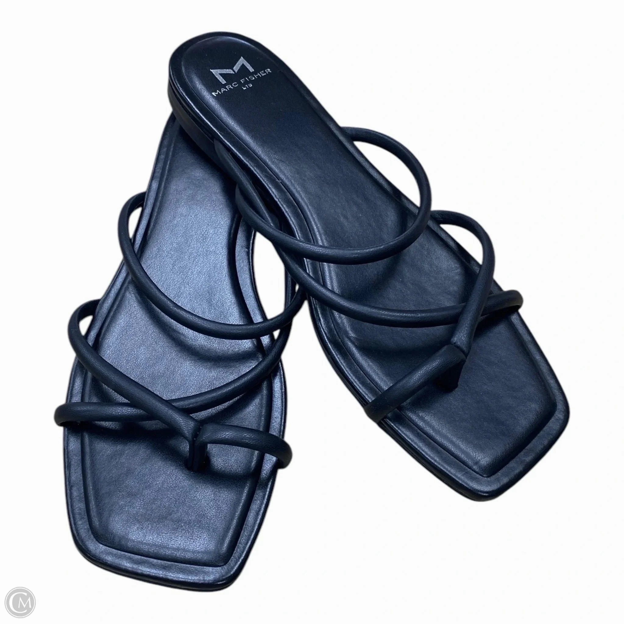Sandals Flats By Marc Fisher In Black, Size: 8.5 Fashion Heels