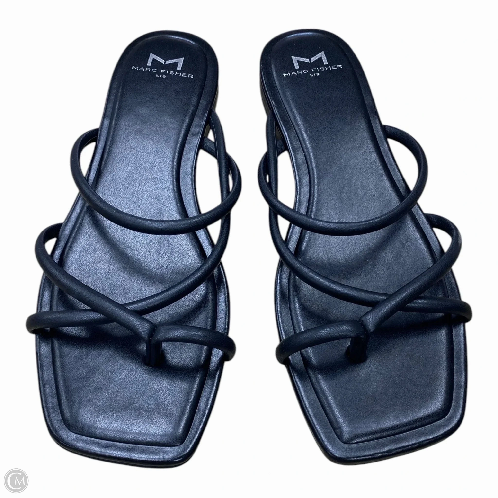 Sandals Flats By Marc Fisher In Black, Size: 8.5 Fashion Heels
