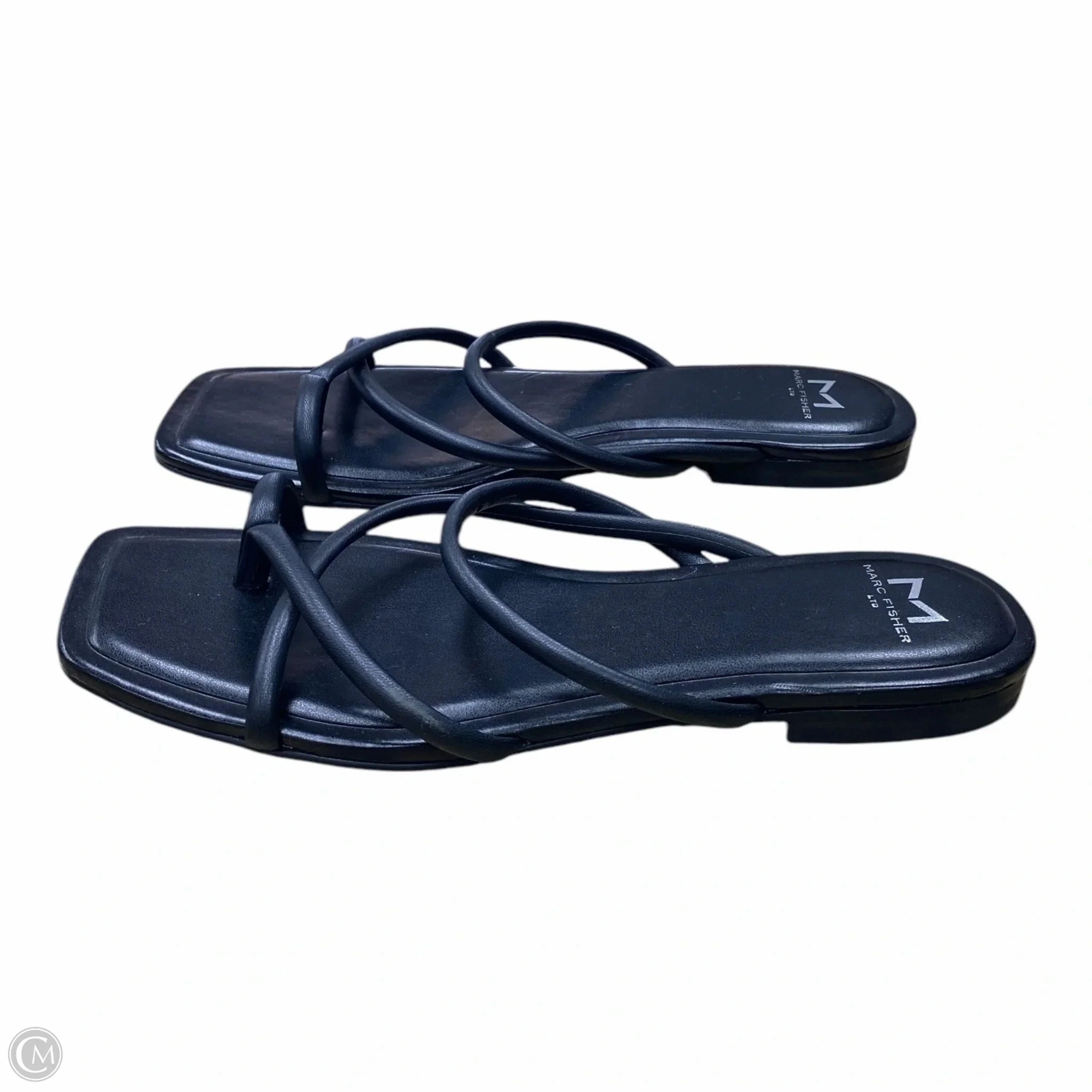 Sandals Flats By Marc Fisher In Black, Size: 8.5 Fashion Heels