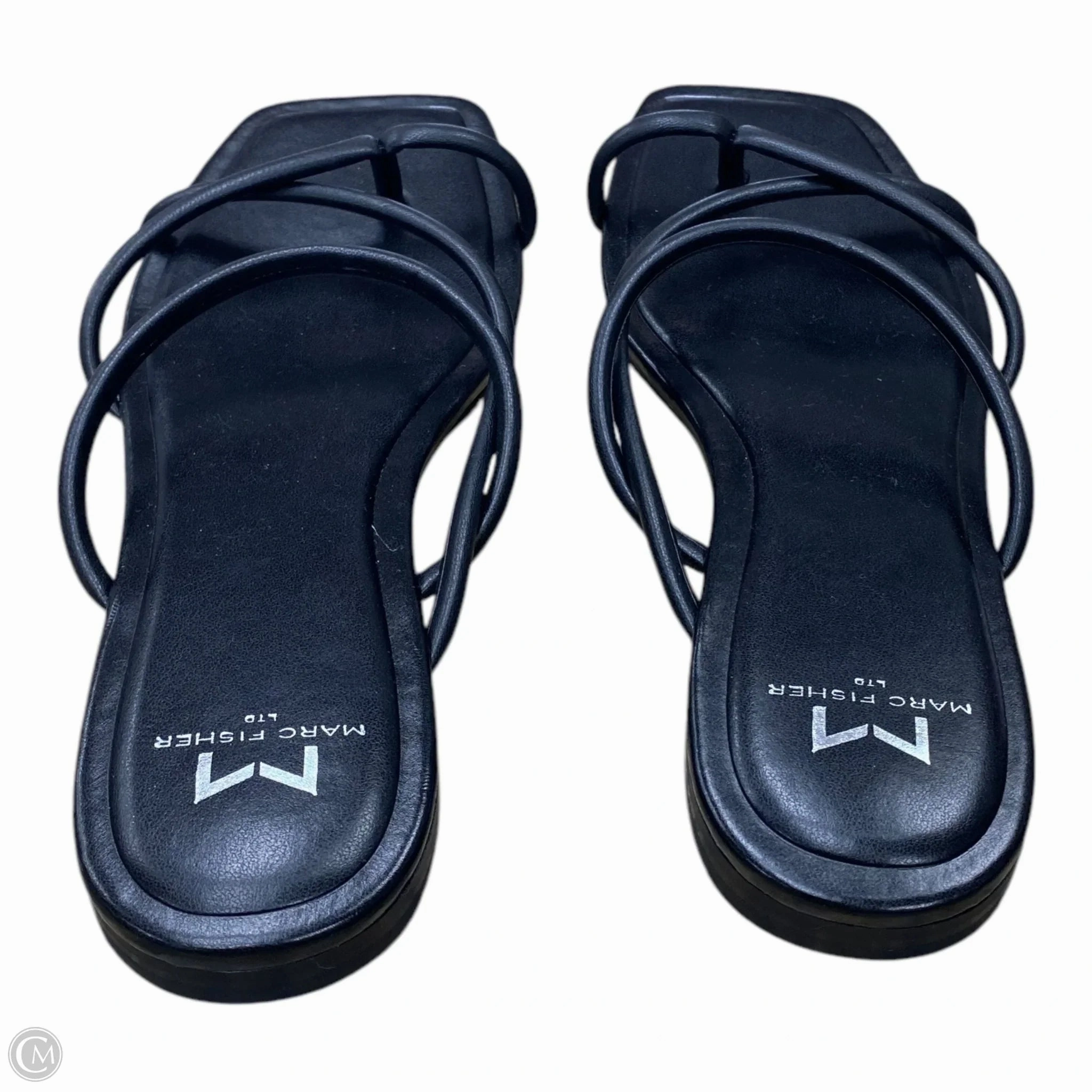 Sandals Flats By Marc Fisher In Black, Size: 8.5 Fashion Heels