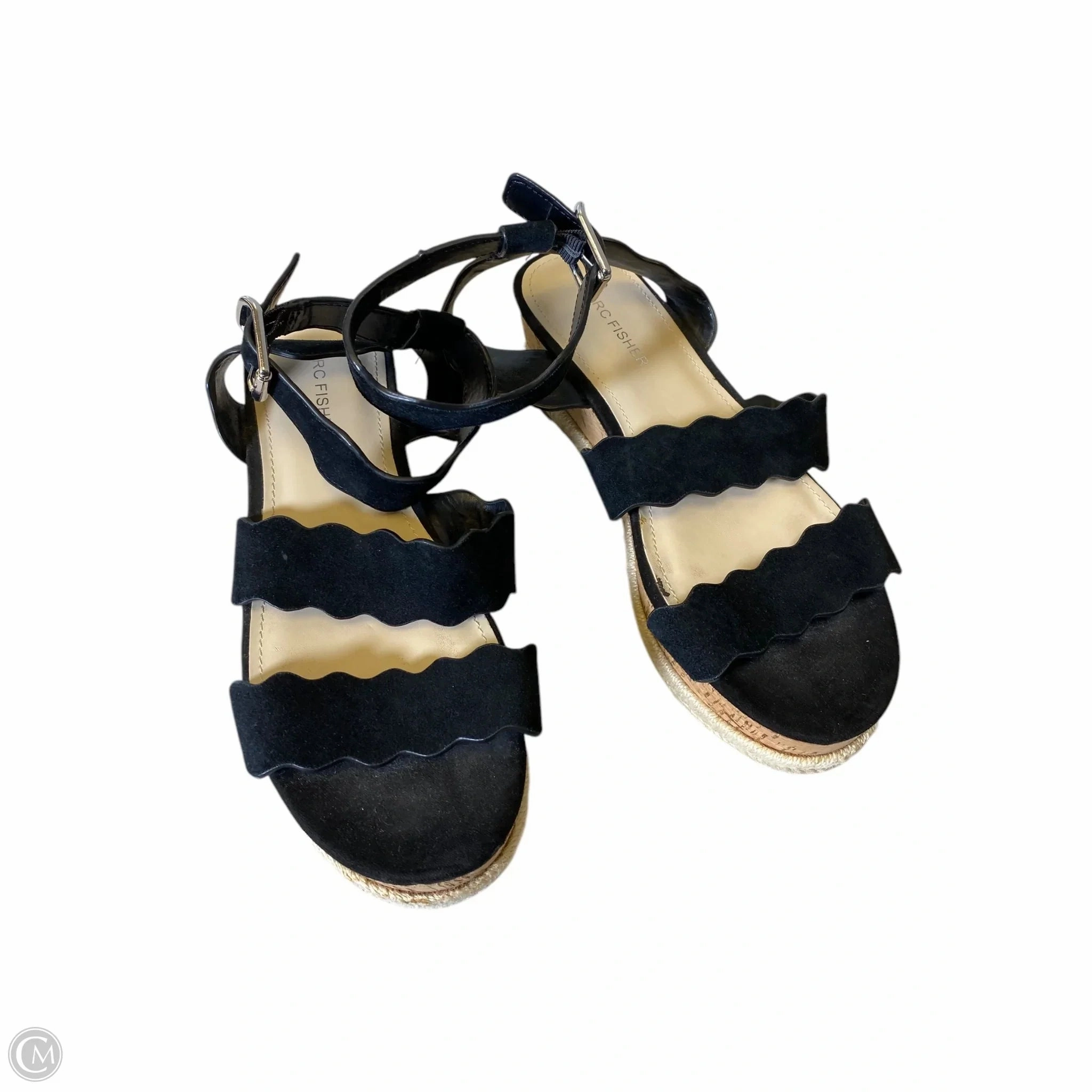 Sandals Flats By Marc Fisher In Black, Size: 8 Fashion Heels
