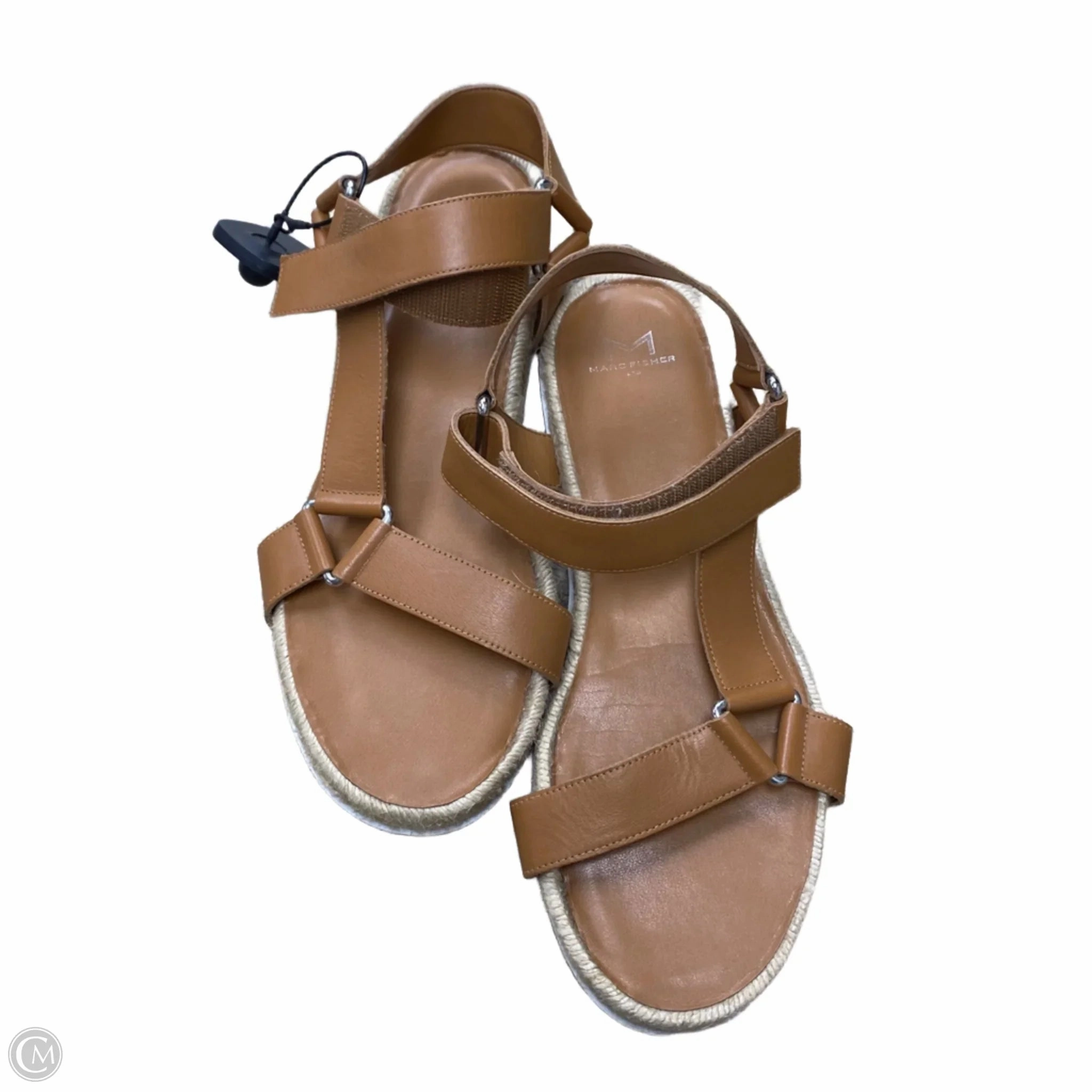 Sandals Flats By Marc Fisher In Brown, Size: 10 Fashion Heels
