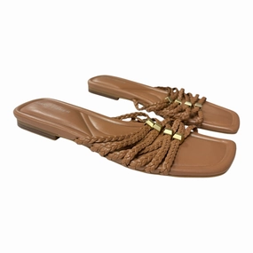 Sandals Flats By Marc Fisher In Brown, Size:8.5 Marc Fisher fashion shoes with block heels