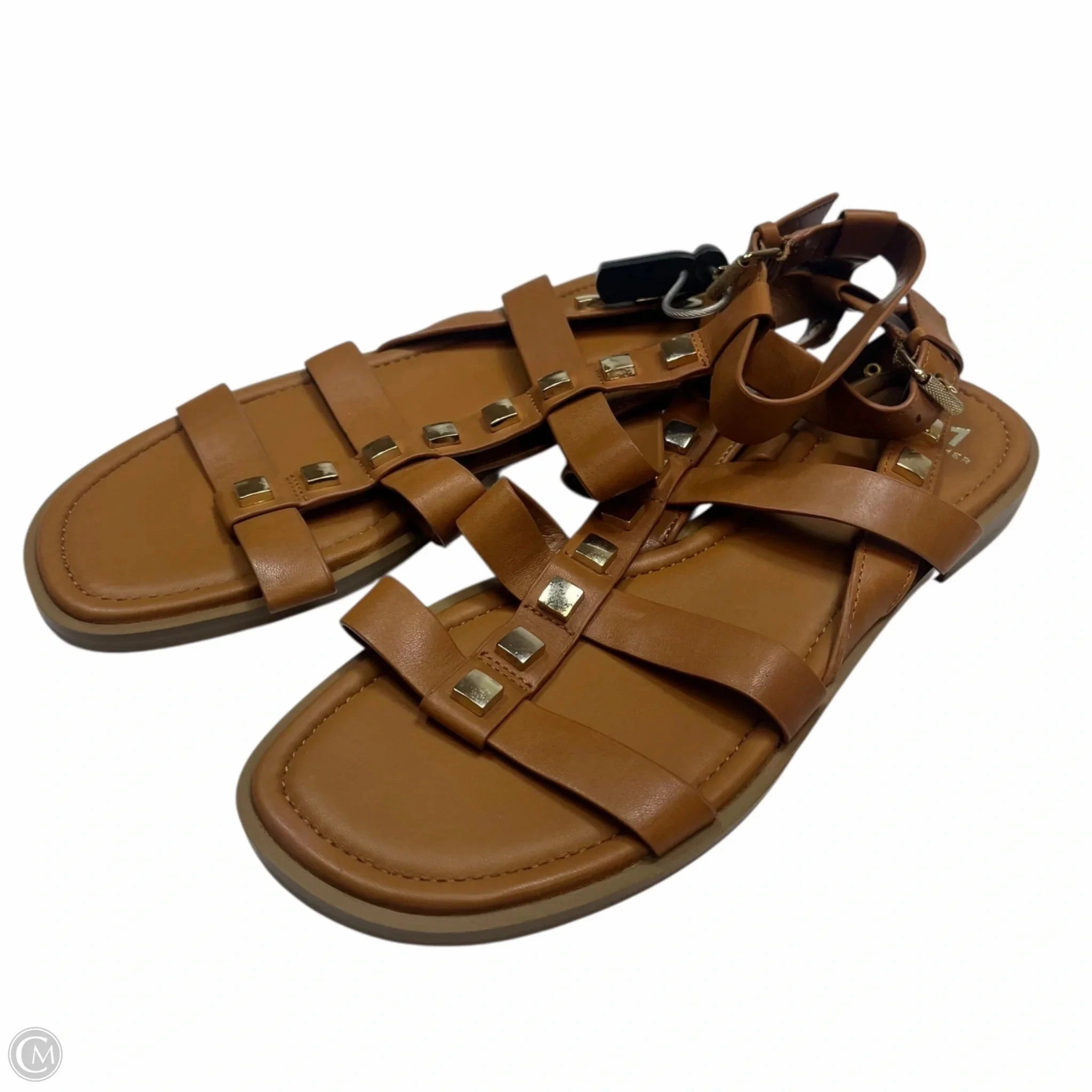 Sandals Flats By Marc Fisher In Brown, Size: 9.5 Fashion Heels